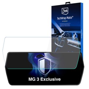 Matte screen protector for the navigation display for MG 3 Exclusive – 3mk TechWrap Matte™ Center Display