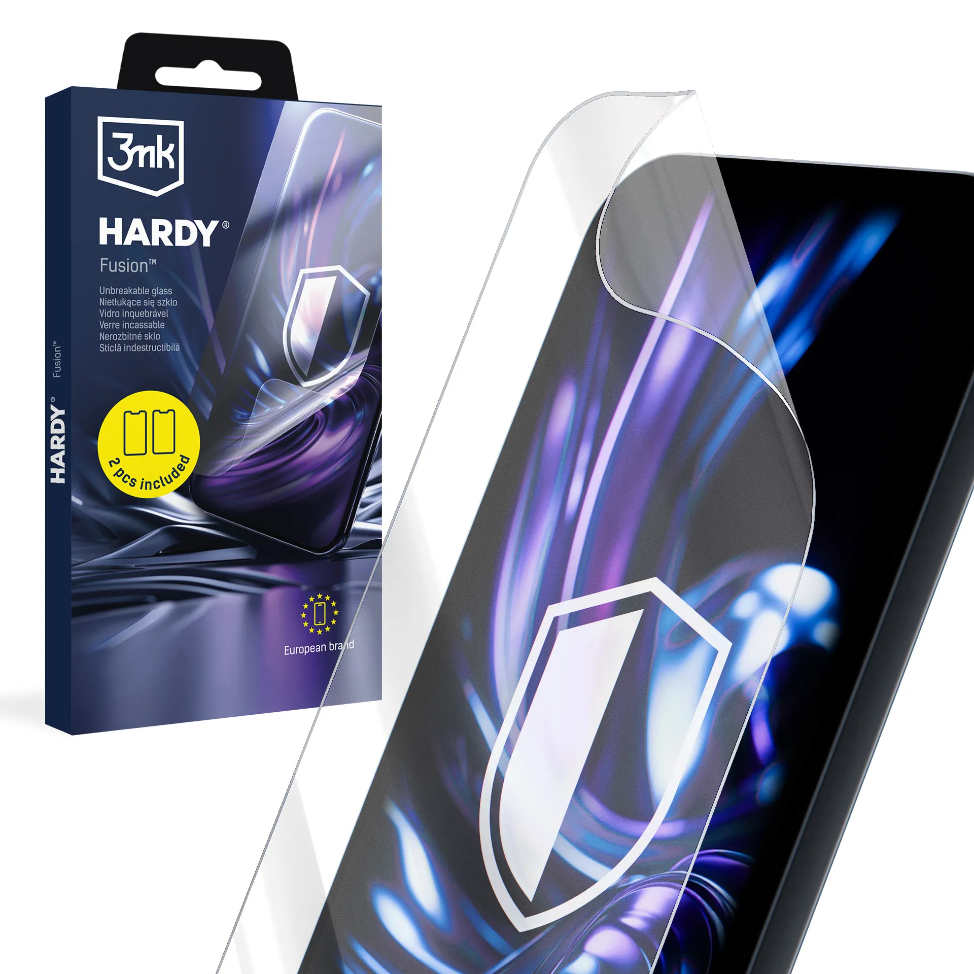Szkło hybrydowe na Apple iPhone 12 - 3mk Hardy Fusion