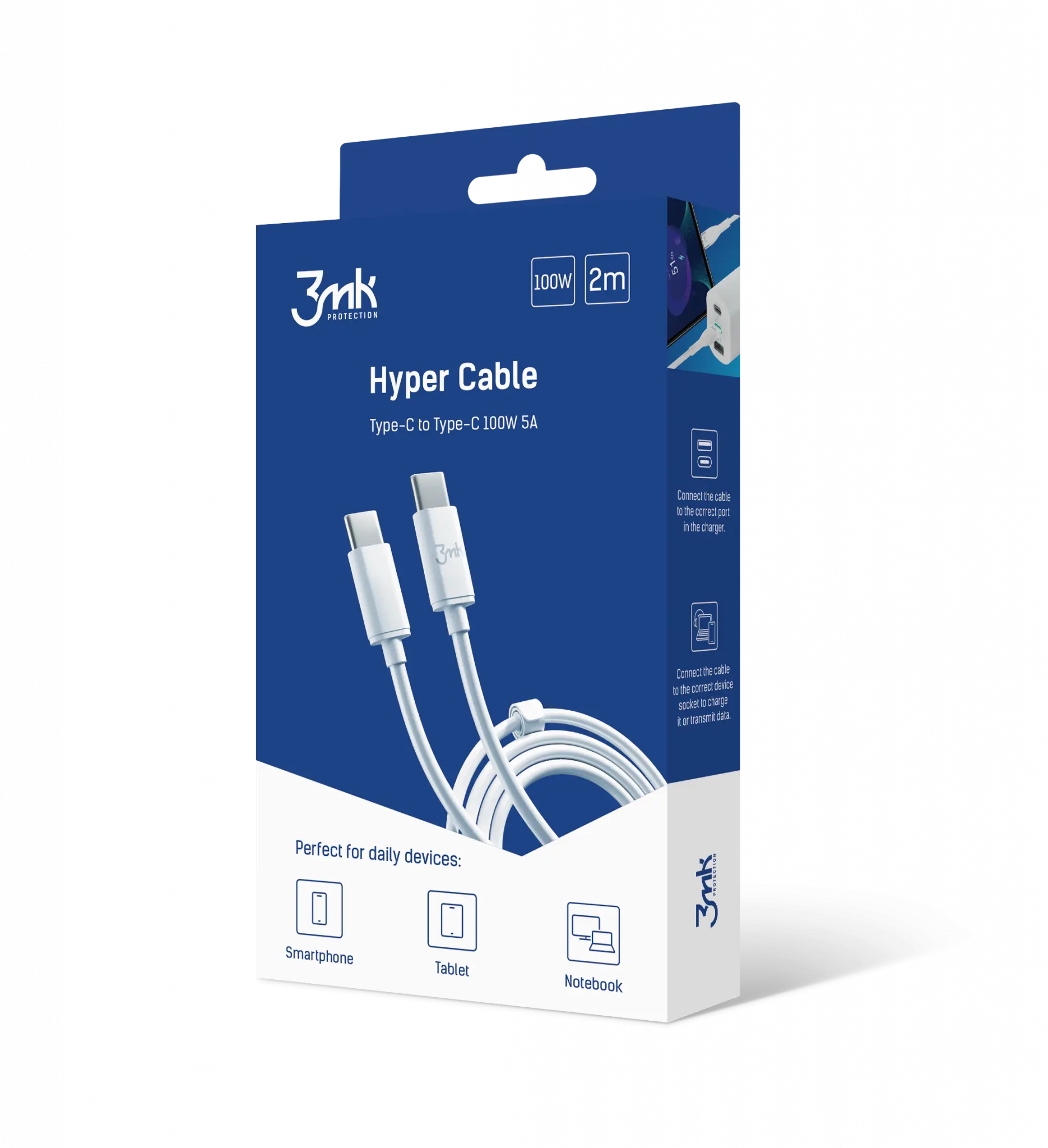 *Packshot 3mk Hyper Cable USB-C to C 2m 100W