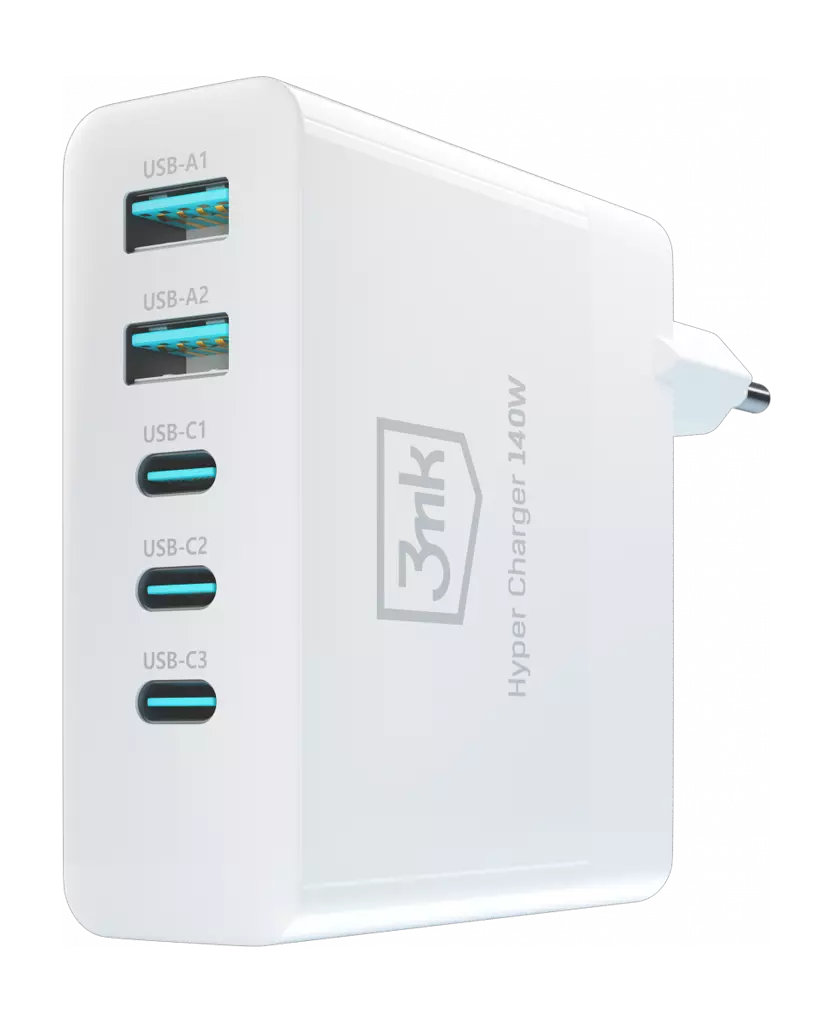 Instead of five chargers, take one.