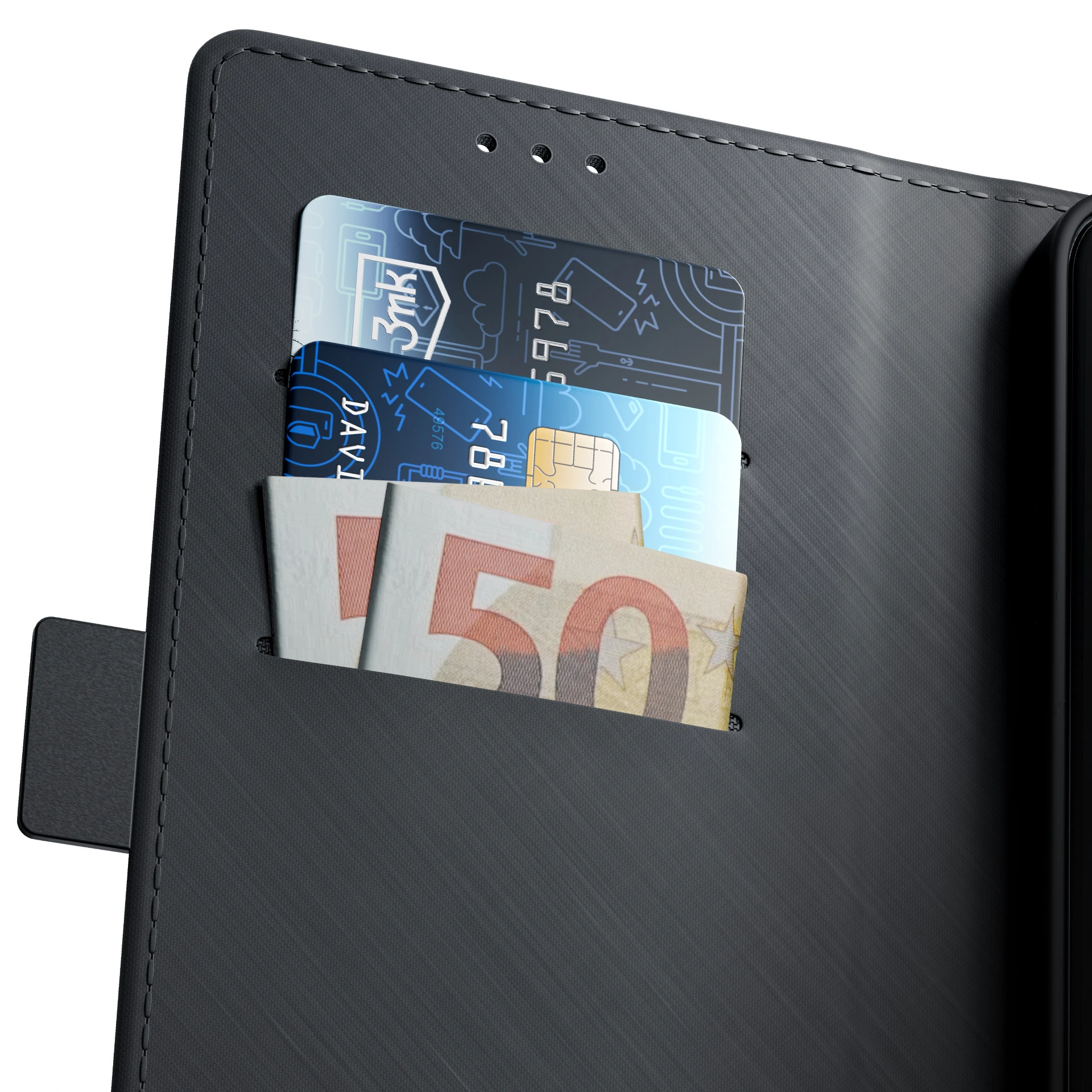 Protective case for smartphone and practical wallet in one