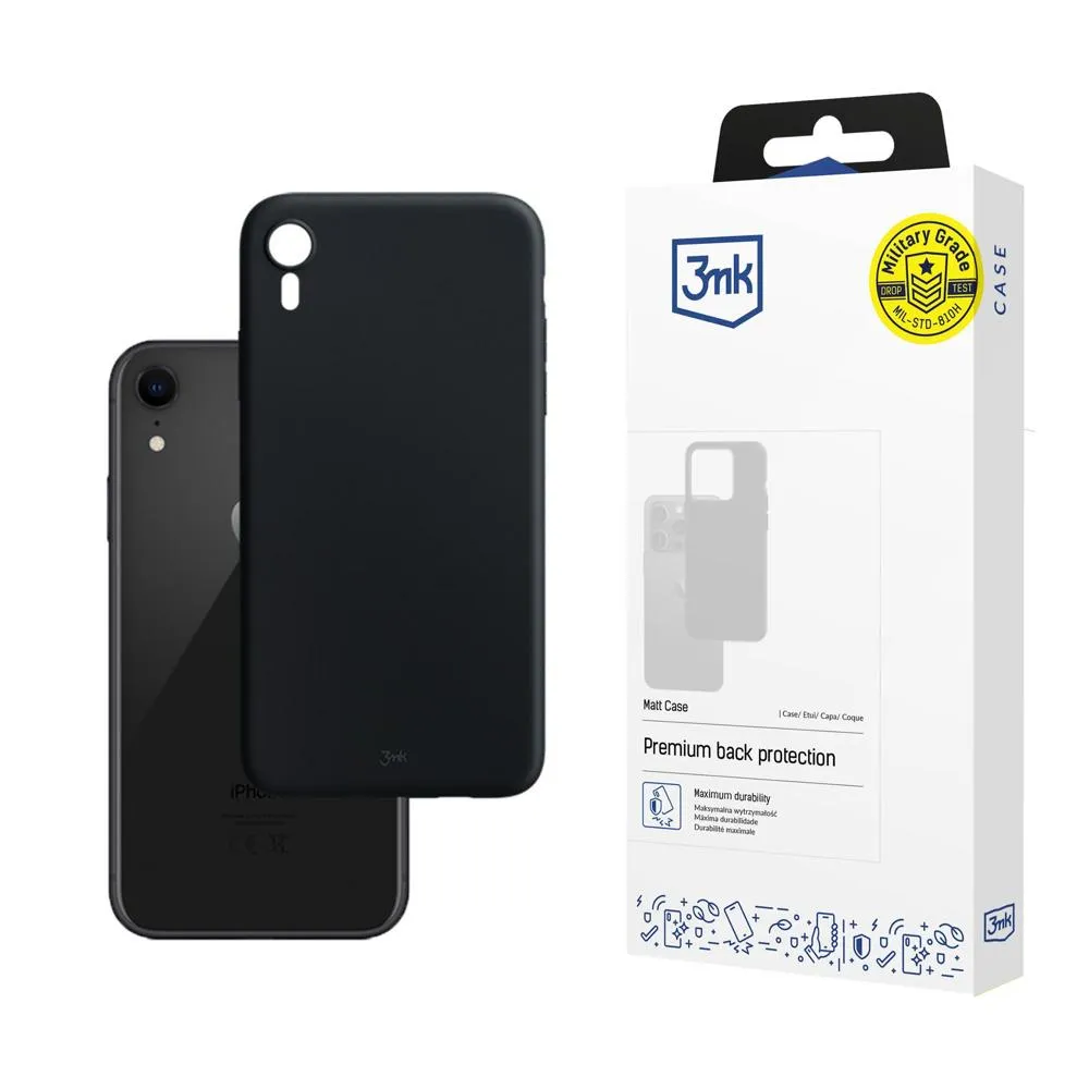 Case for Apple iPhone Xr - 3mk Matt Case Black