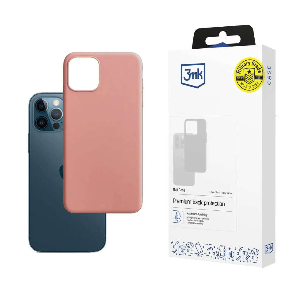 Case for Apple iPhone 12/12 Pro - 3mk Matt Case Lychee