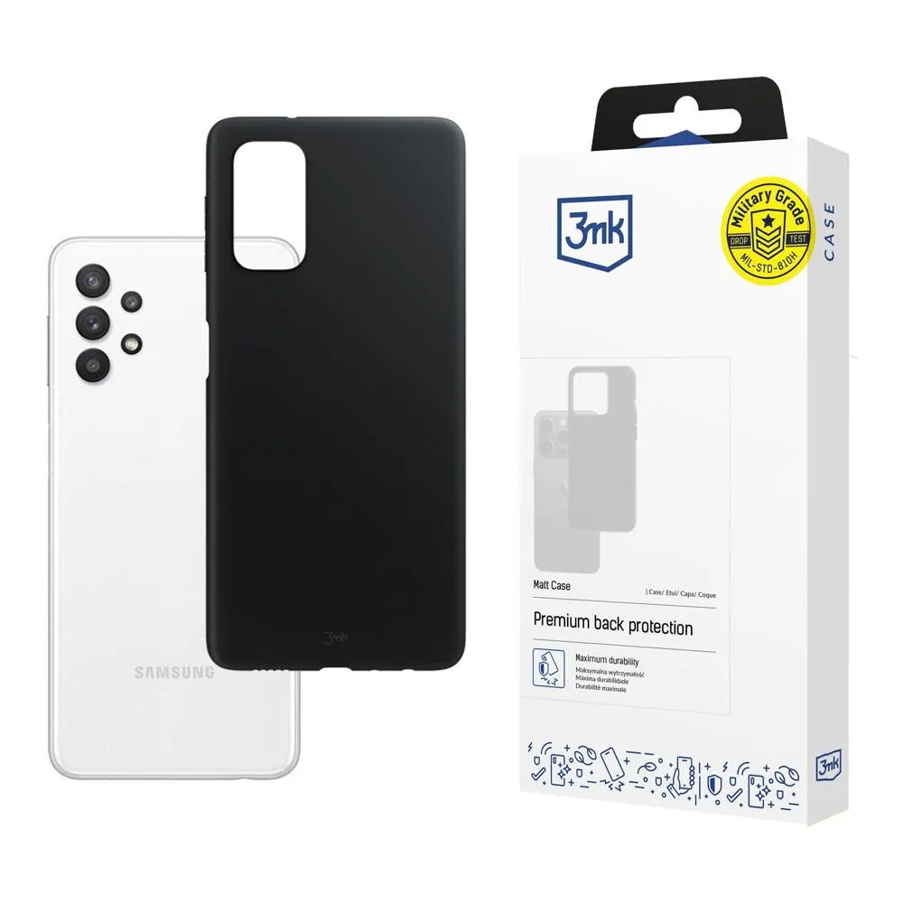 Case for Samsung Galaxy A32 5G - 3mk Matt Case Black