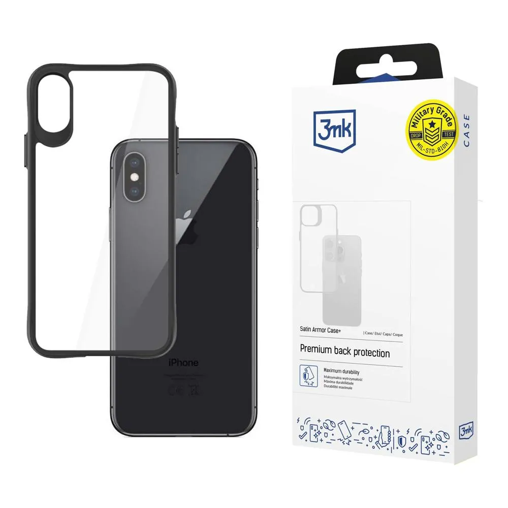 Case for Apple iPhone X/XS - 3mk Satin Armor Case+