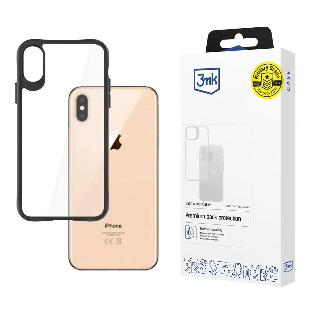 Case for Apple iPhone Xs Max - 3mk Satin Armor Case+