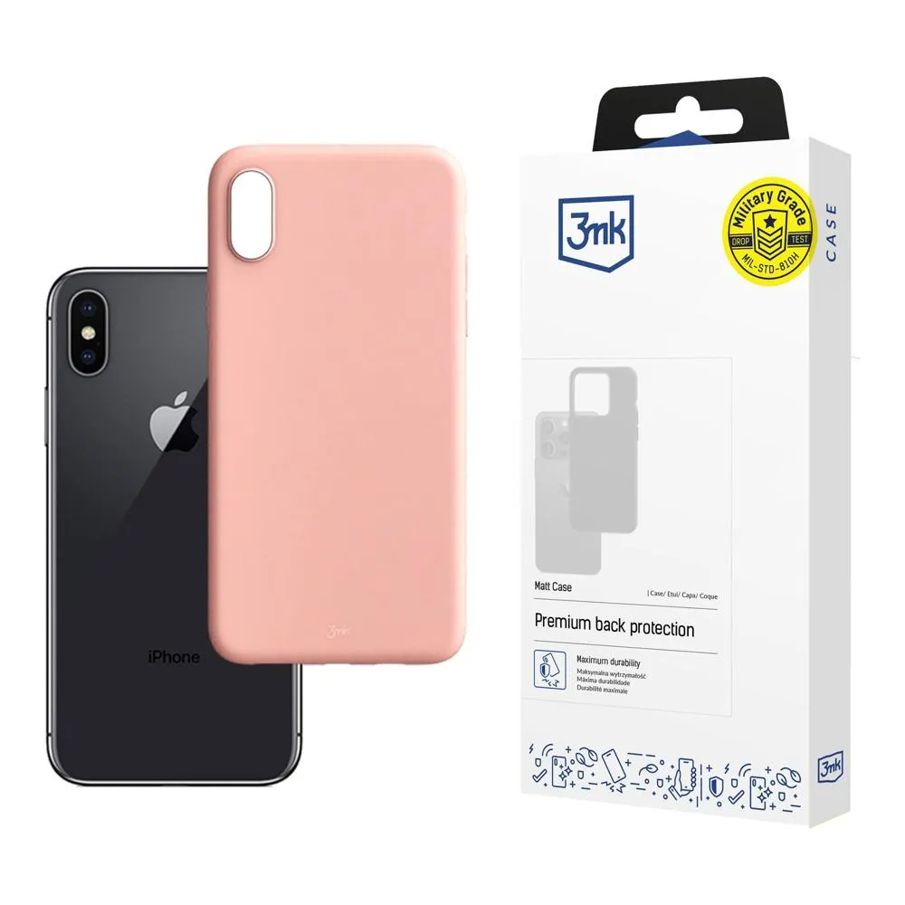 Case for Apple iPhone Xs Max - 3mk Matt Case Lychee