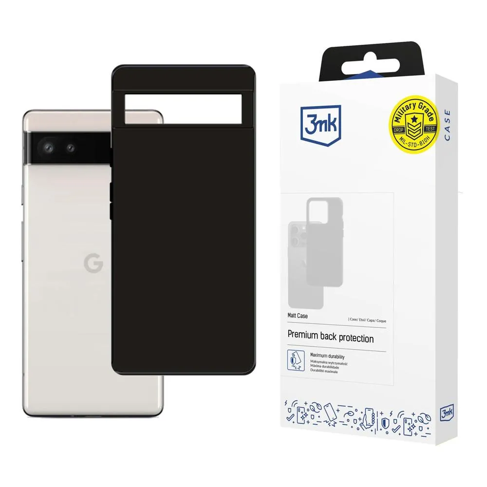 Case for Google Pixel 7 5G - 3mk Matt Case Black