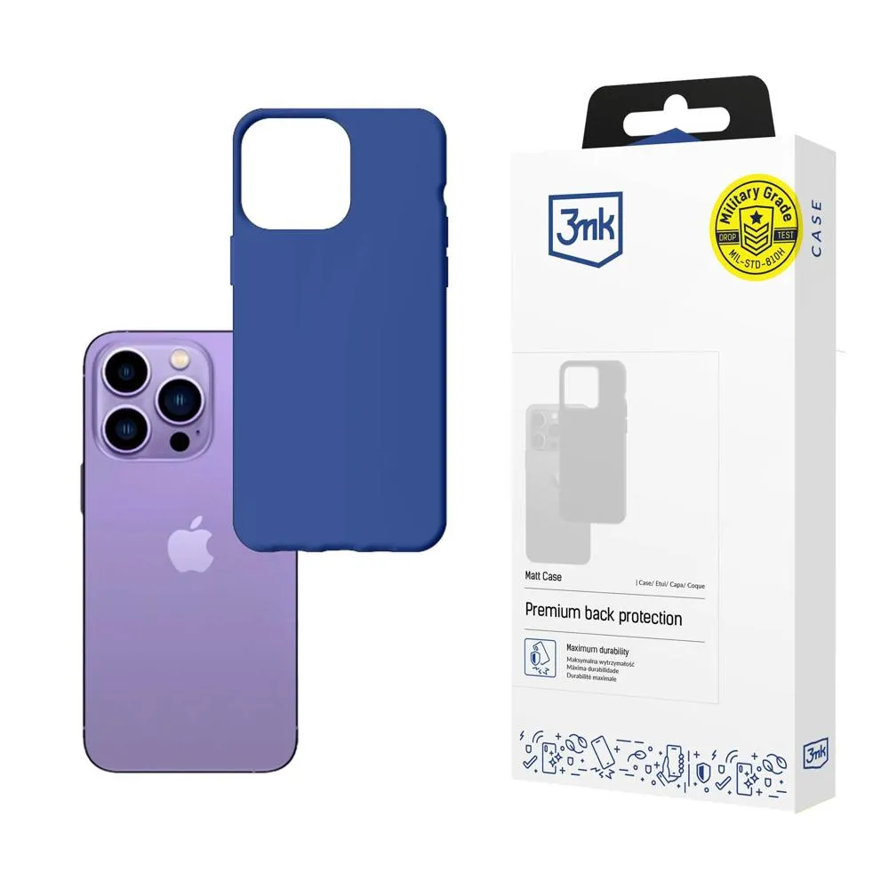 Case for Apple iPhone 14 Pro - 3mk Matt Case Blueberry