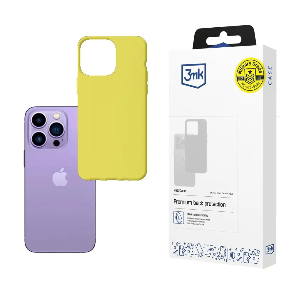 Case for Apple iPhone 14 Pro - 3mk Matt Case Lime