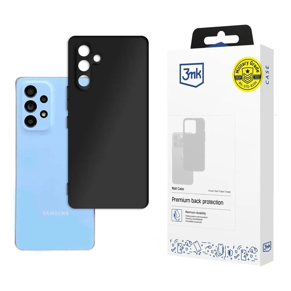 Case for Samsung Galaxy A54 5G - 3mk Matt Case Black