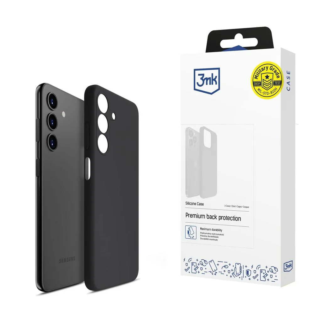 Case for Samsung Galaxy A24 4G - 3mk Silicone Case Black