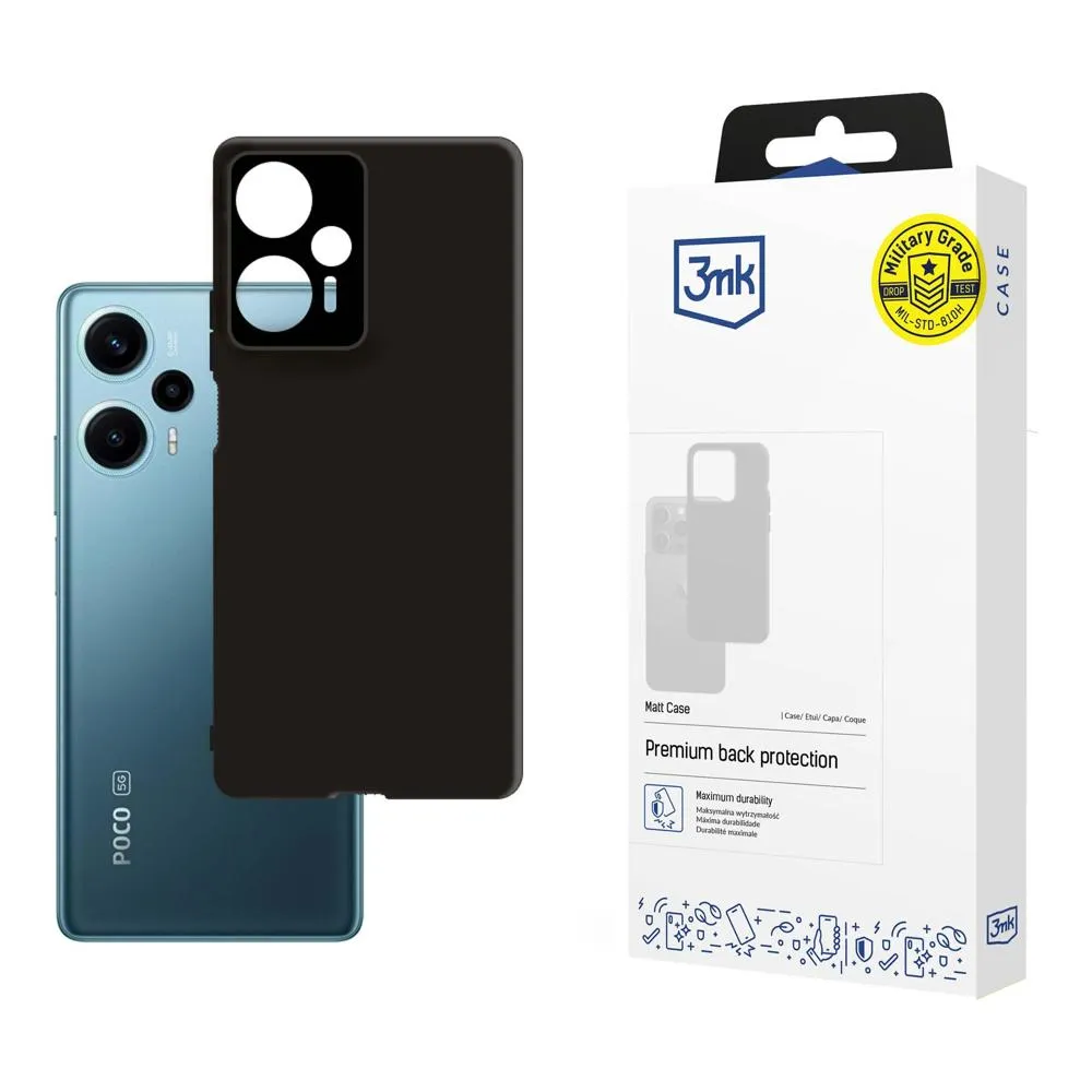 Case for Poco F5 - 3mk Matt Case Black