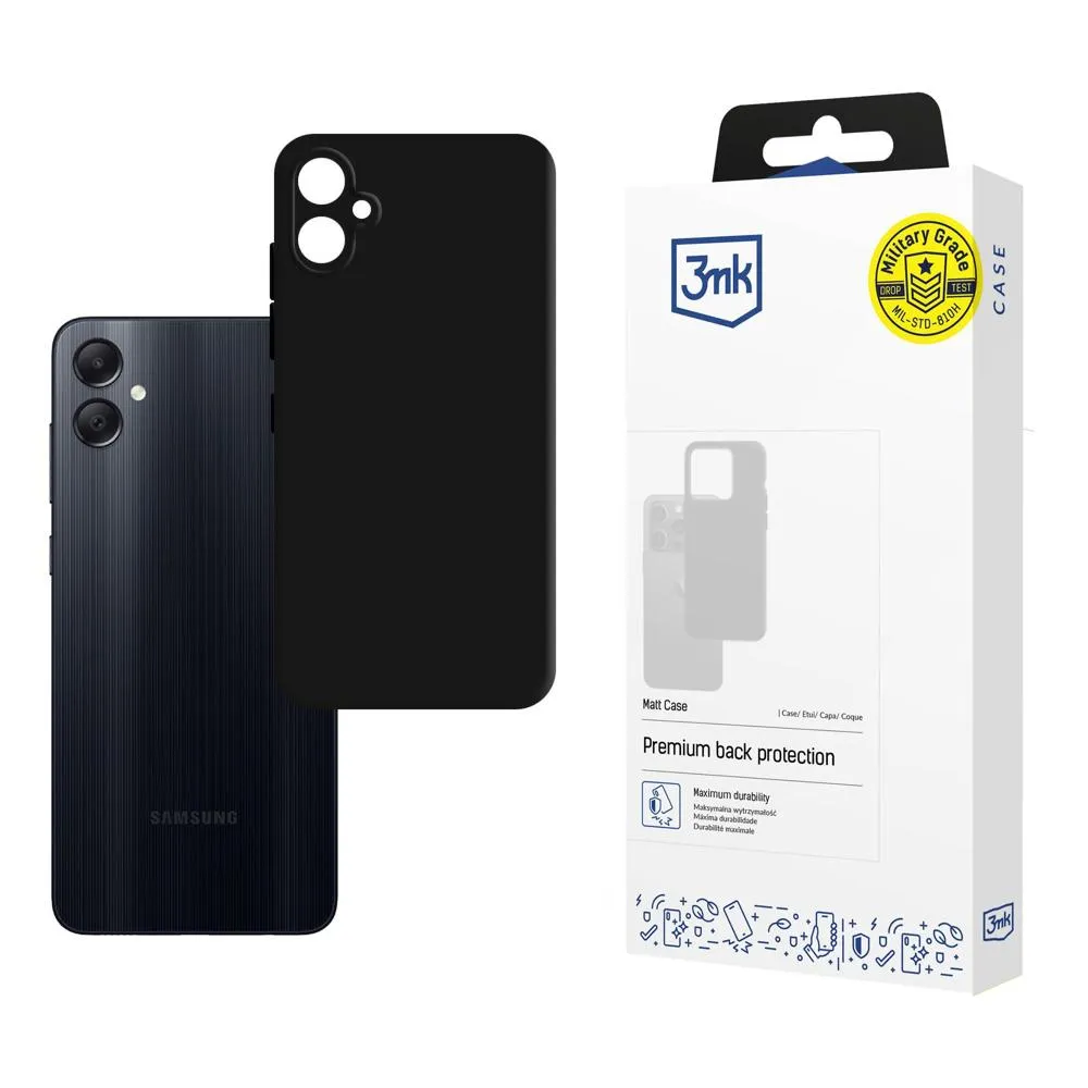 Case for Samsung Galaxy A05 - 3mk Matt Case Black