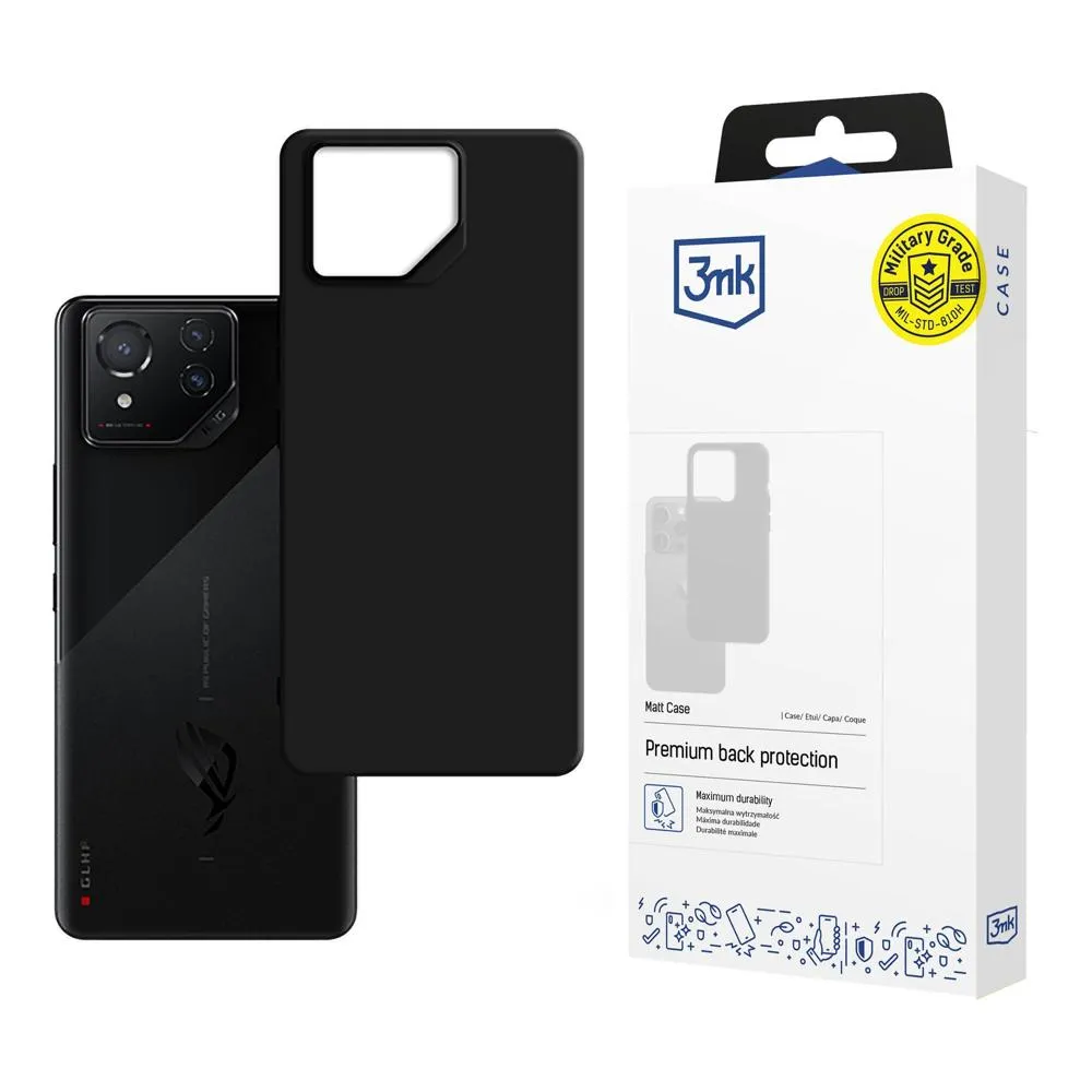 Case for Asus ROG Phone 8 - 3mk Matt Case Black