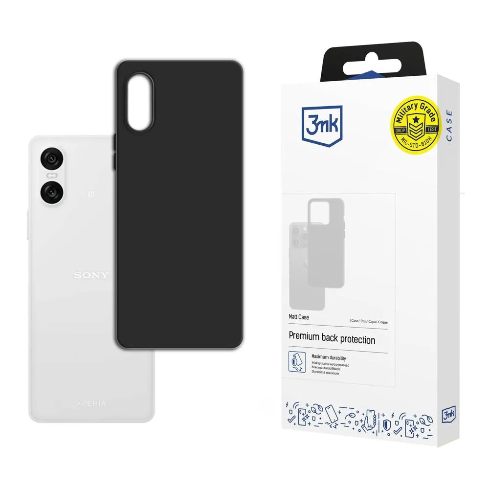 Case for Sony Xperia 10 VI - 3mk Matt Case Black