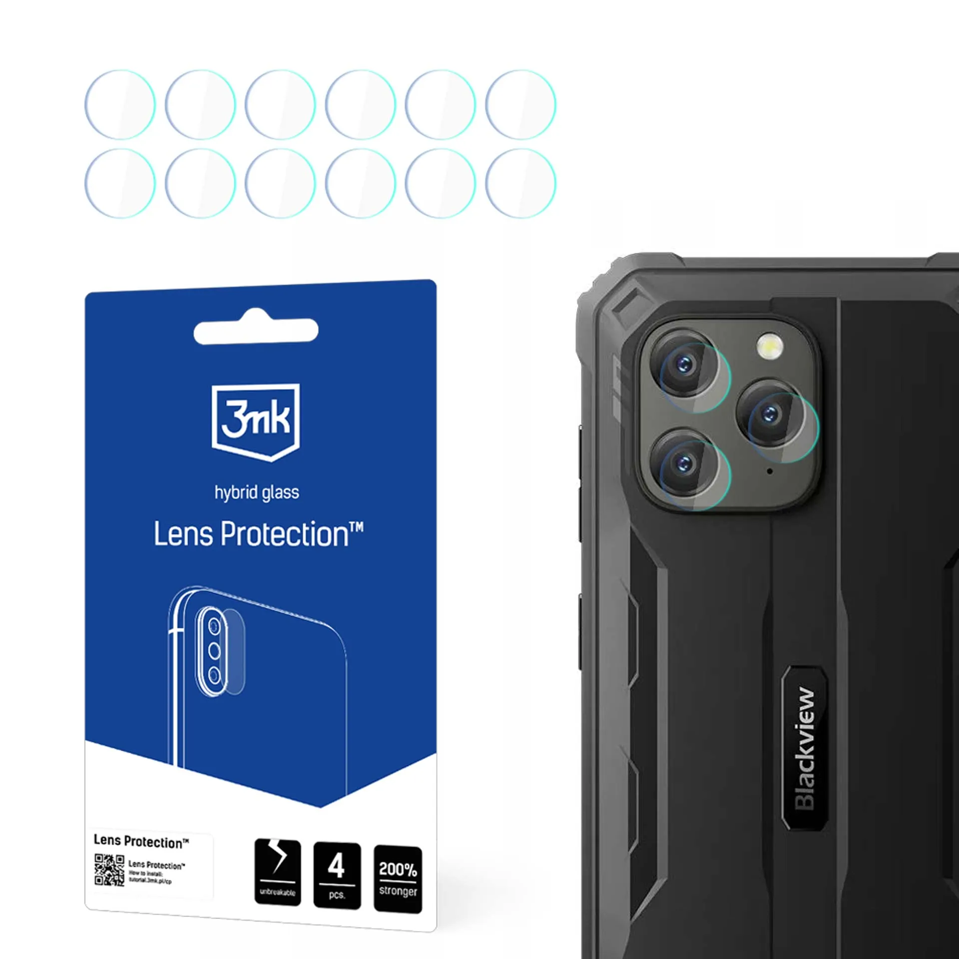 Lens glass for Blackview BV5300 Plus - 3mk Lens Protection