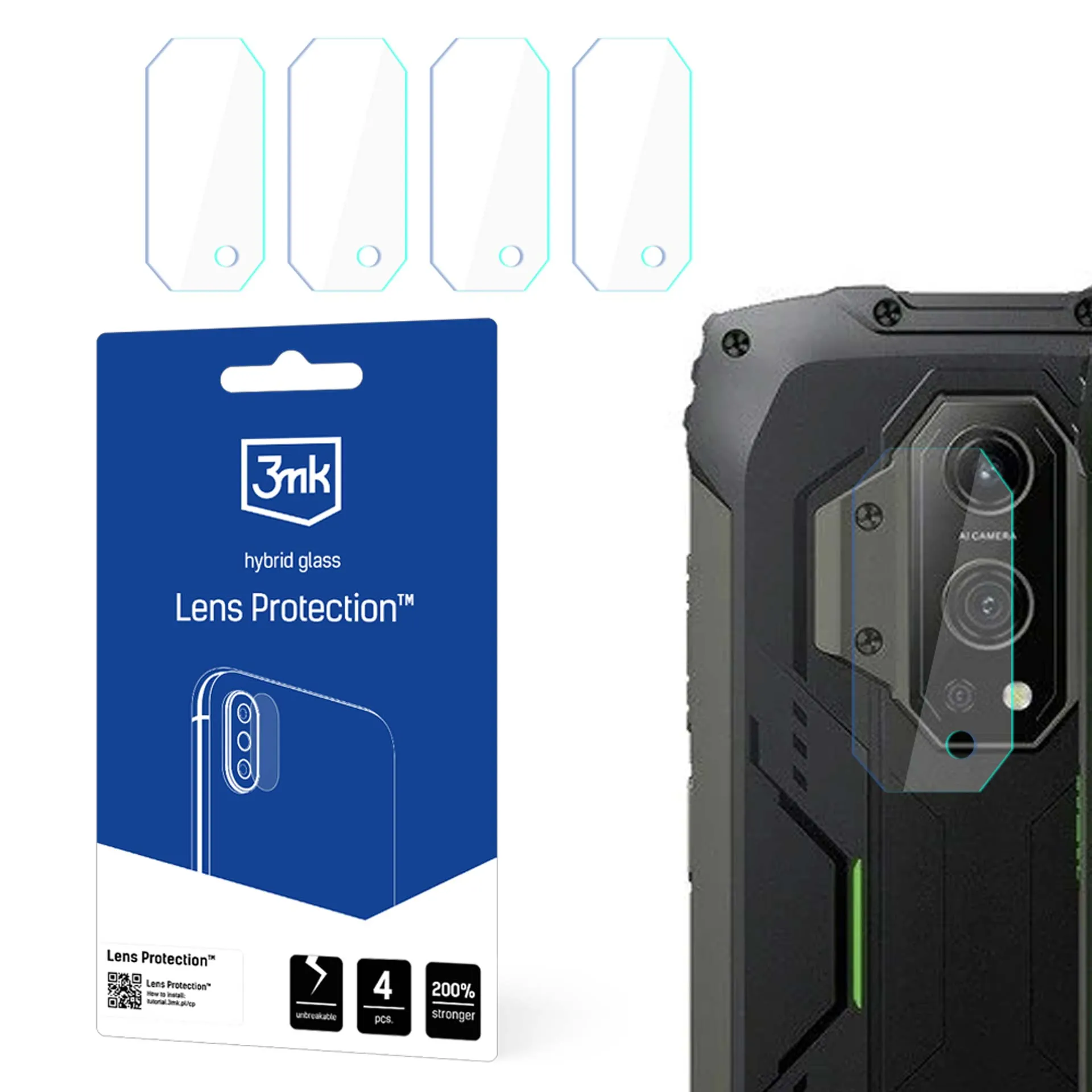 Lens glass for Blackview BV9300 - 3mk Lens Protection