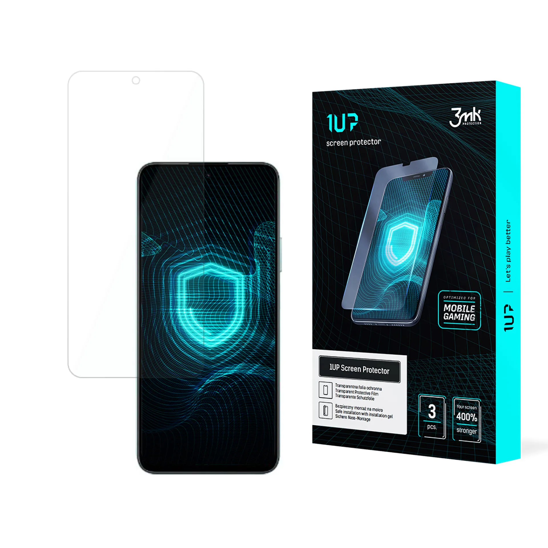 Protective film for Honor 90 Smart - 3mk 1UP screen protector (3 pieces)