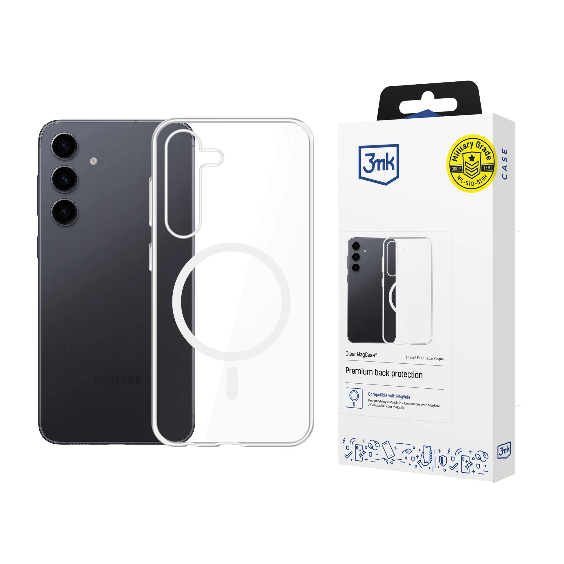 Case for Samsung Galaxy S24 - 3mk Clear MagCase