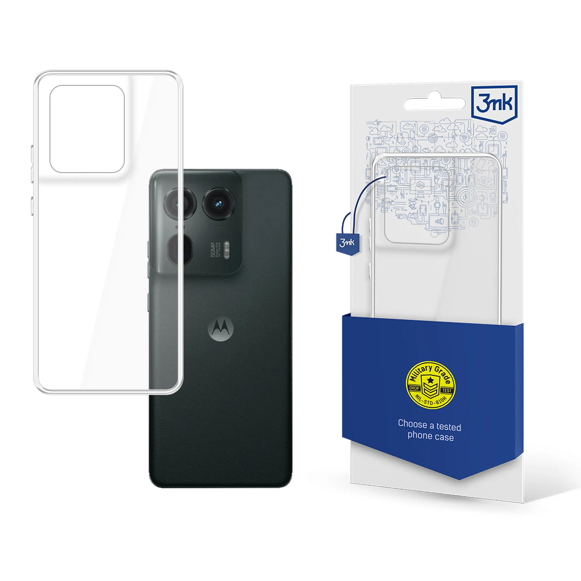 Case for Motorola Moto Edge 50 Ultra - 3mk Clear Case