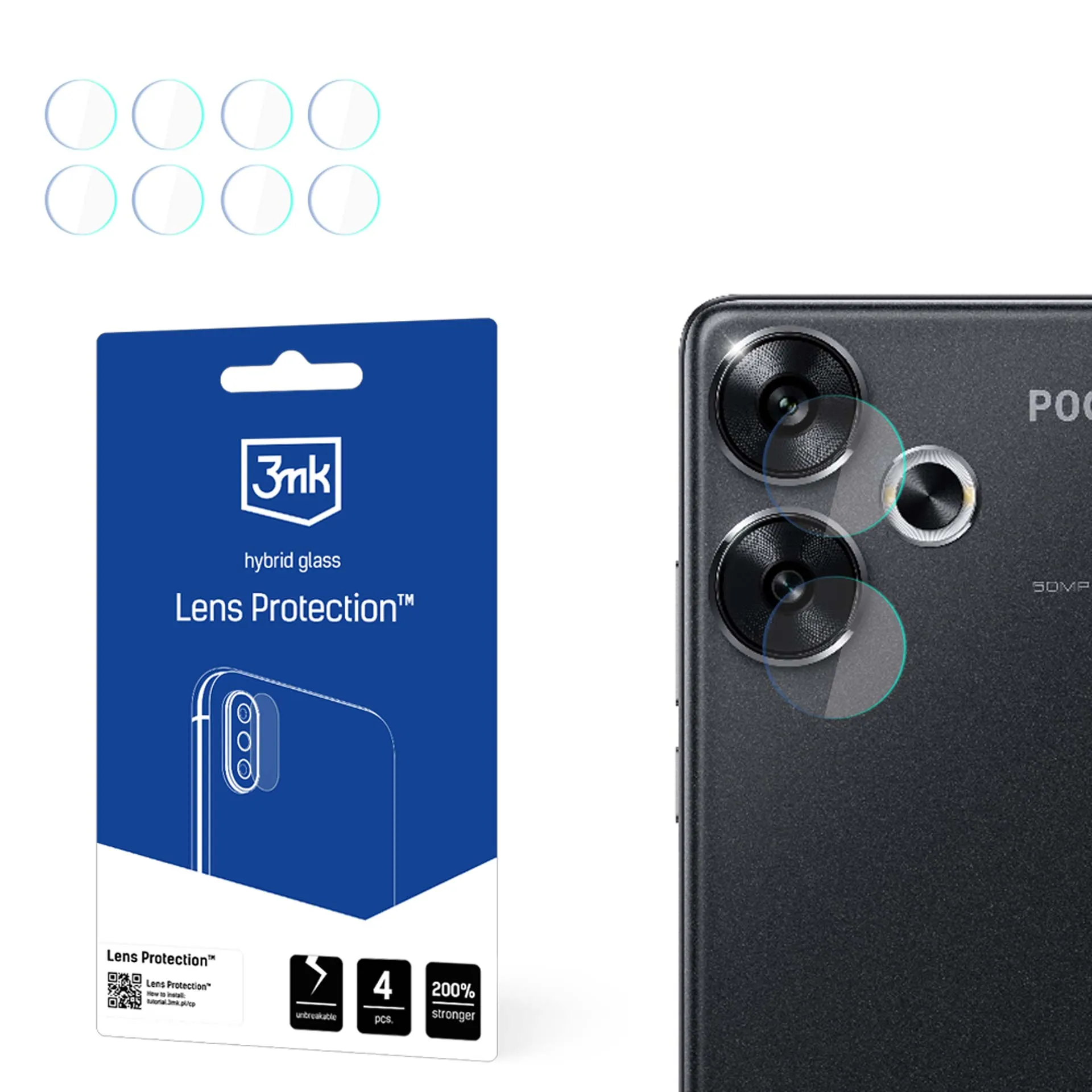 Lens glass for Poco F6 - 3mk Lens Protection
