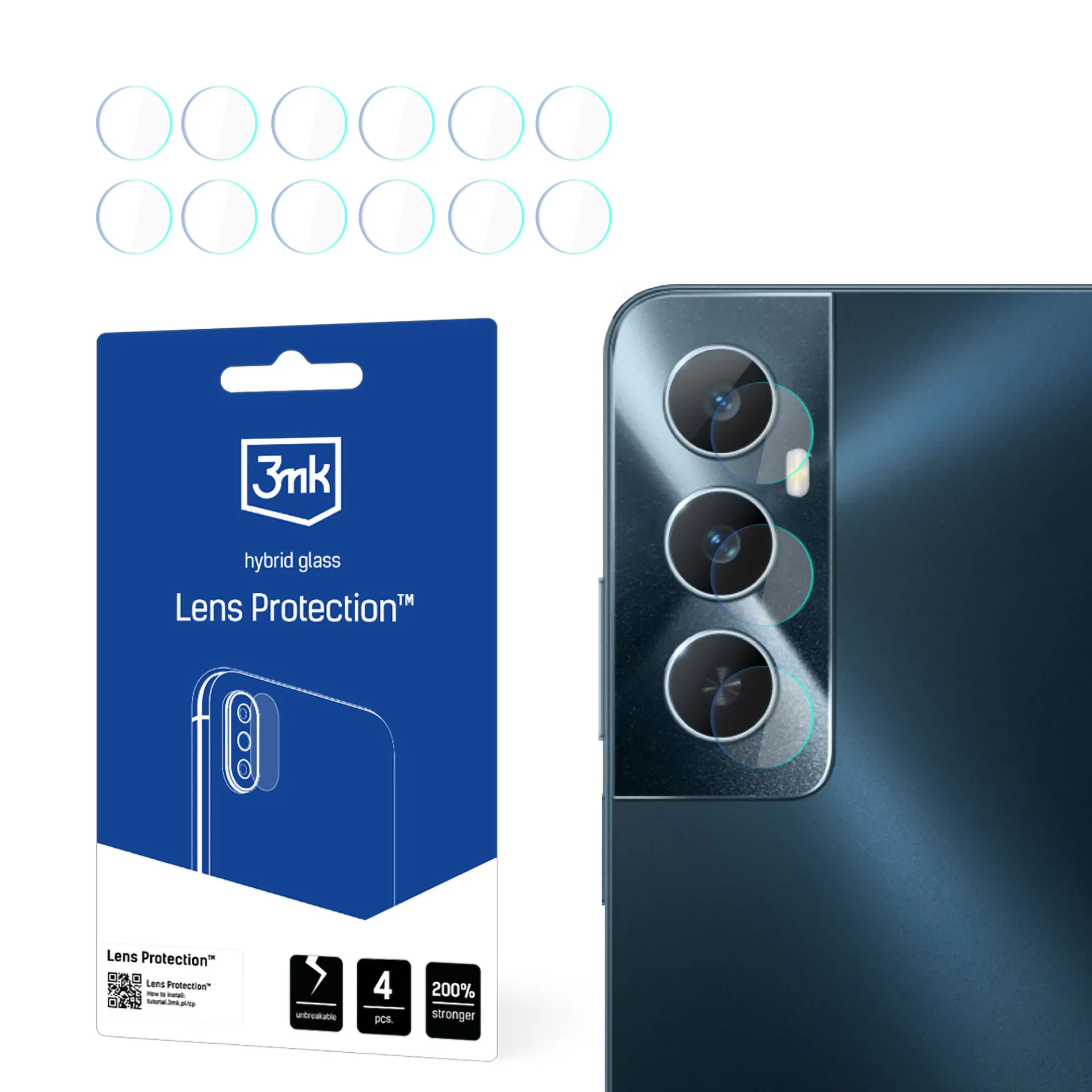 Lens glass for Realme C65 - 3mk Lens Protection