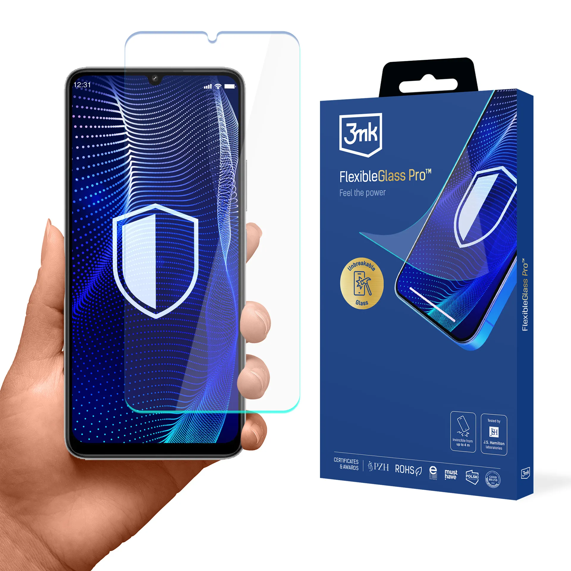 Shatterproof glass for Redmi 13C 5G - 3mk FlexibleGlass Pro