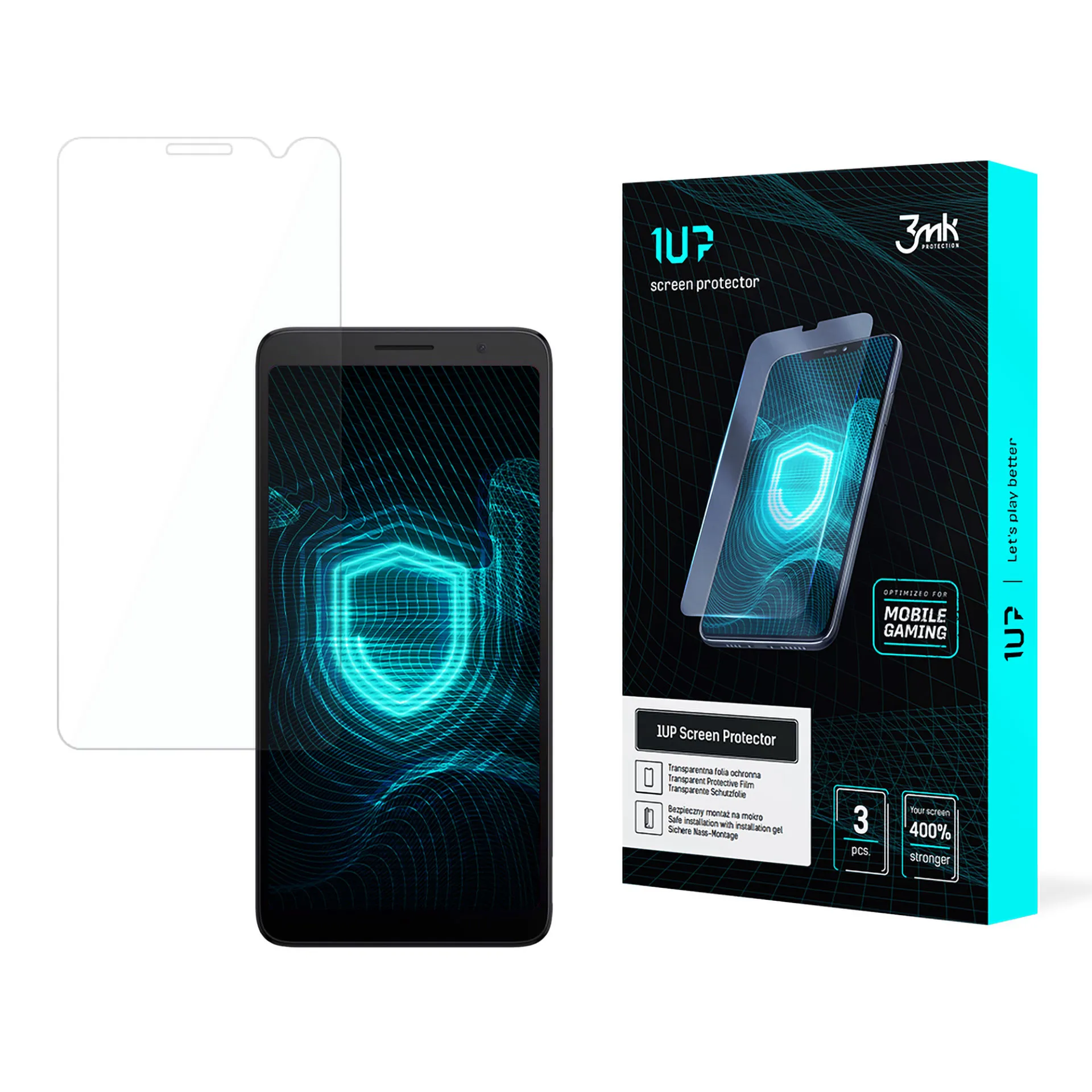 Screen protector for TCL 501 - 3mk 1UP screen protector (3 pieces)