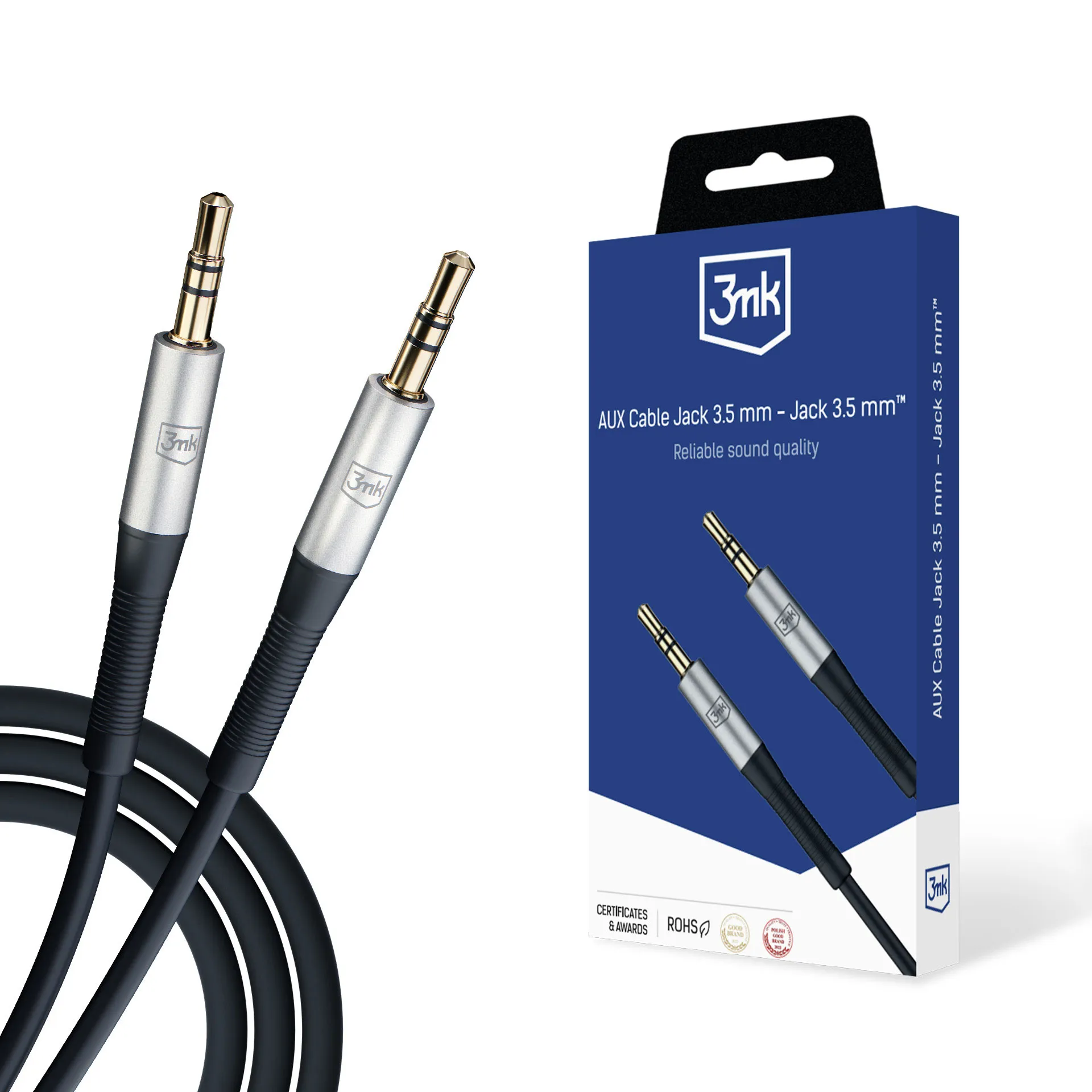 3.5 mm Jack Cable - 3.5 mm Jack - 3mk Aux Cable
