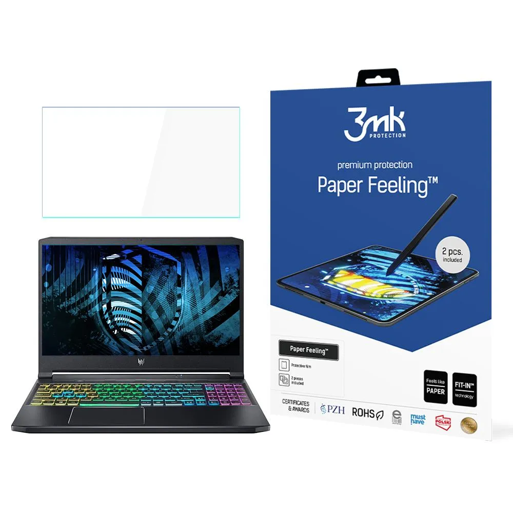 Protective Film for Acer Predator Triton 300 - 3mk Paper Feeling (2 pcs)