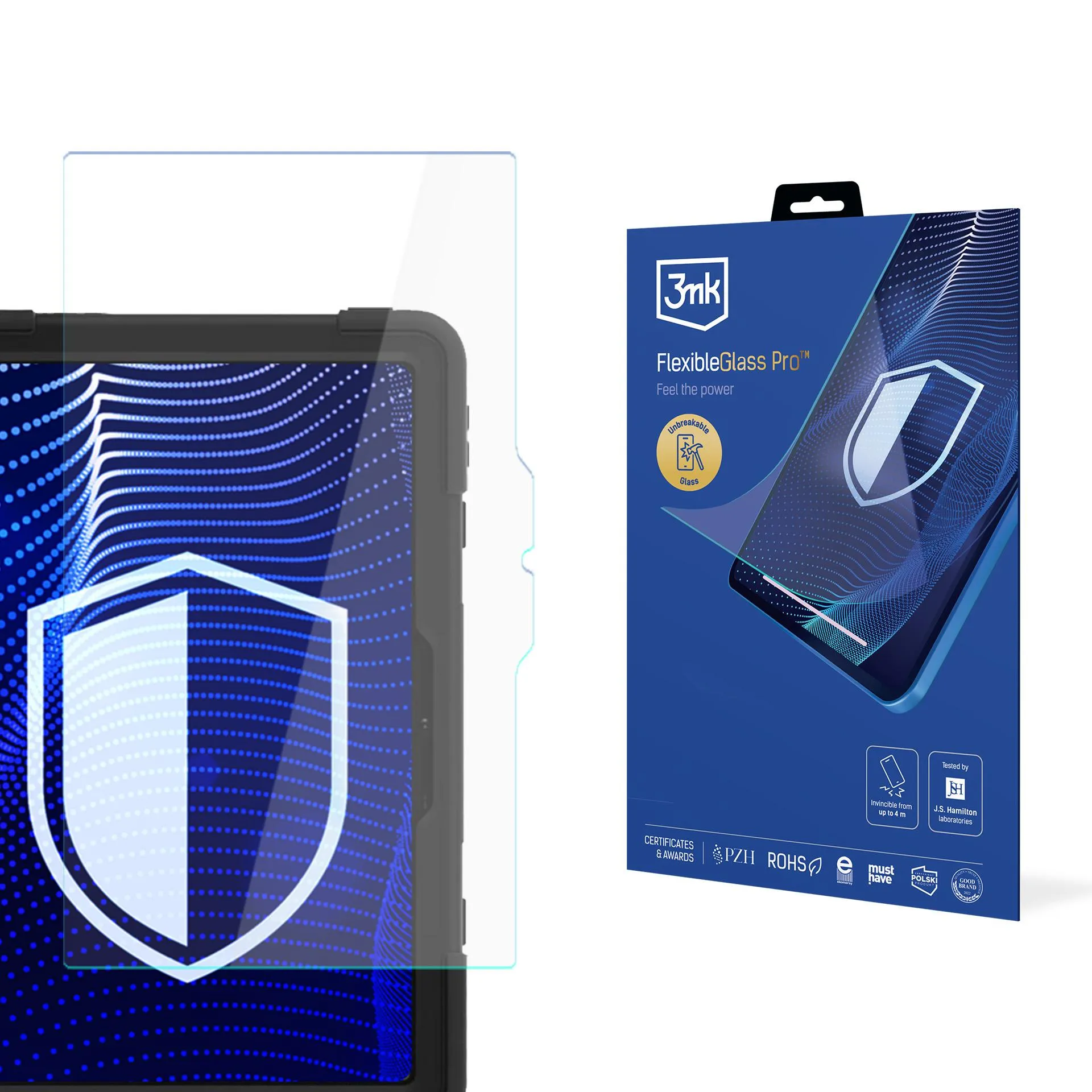 Shatterproof Glass for AGM Pad P2 Active - 3mk FlexibleGlass Pro
