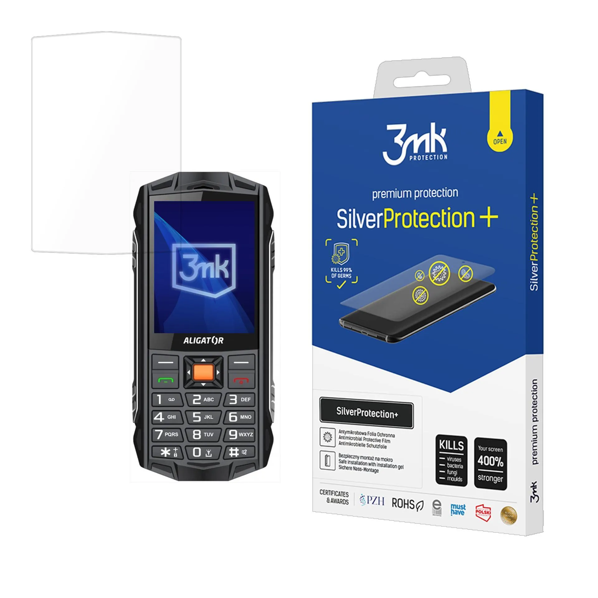 Anti-Shock Protective Film for Aligator R45 eXtremo - 3mk SilverProtection+
