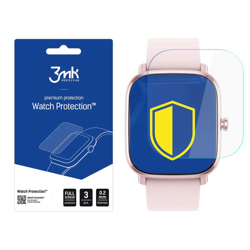 Protective screen film for smartwatch Amazfit GTS 2 Mini - 3mk Watch Protection