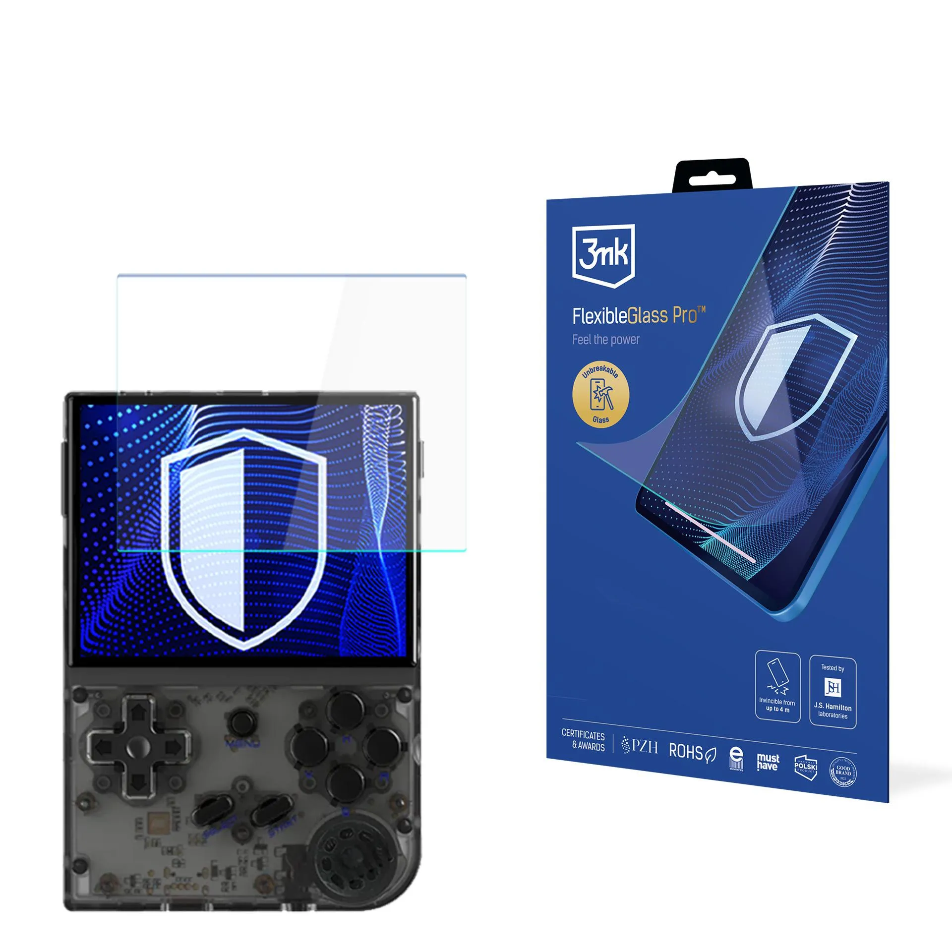 Shatterproof Glass for Anbernic RG35XX  - 3mk FlexibleGlass Pro