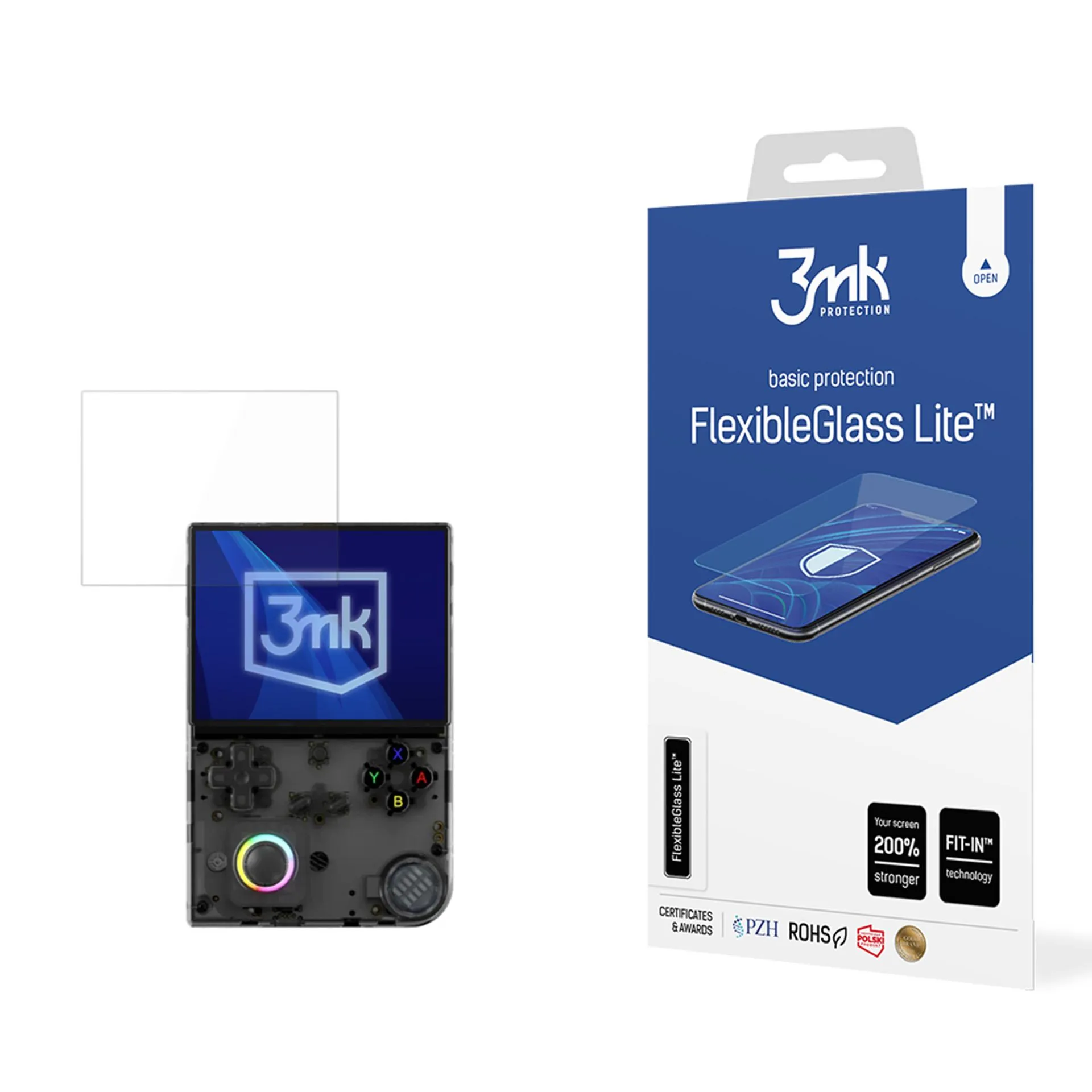Unbreakable hybrid glass for Anbernic RG40xx V - 3mk FlexibleGlass Lite