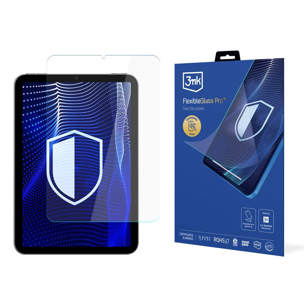 Shatterproof Glass for Apple iPad Mini 6/Apple iPad Mini 7 - 3mk FlexibleGlass Pro