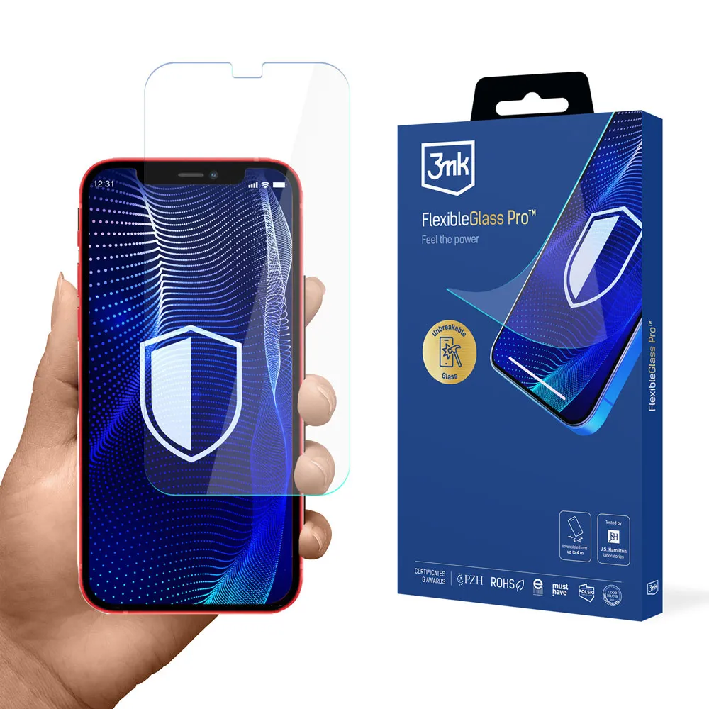 Shatterproof glass for Apple iPhone 12 Mini - 3mk FlexibleGlass Pro
