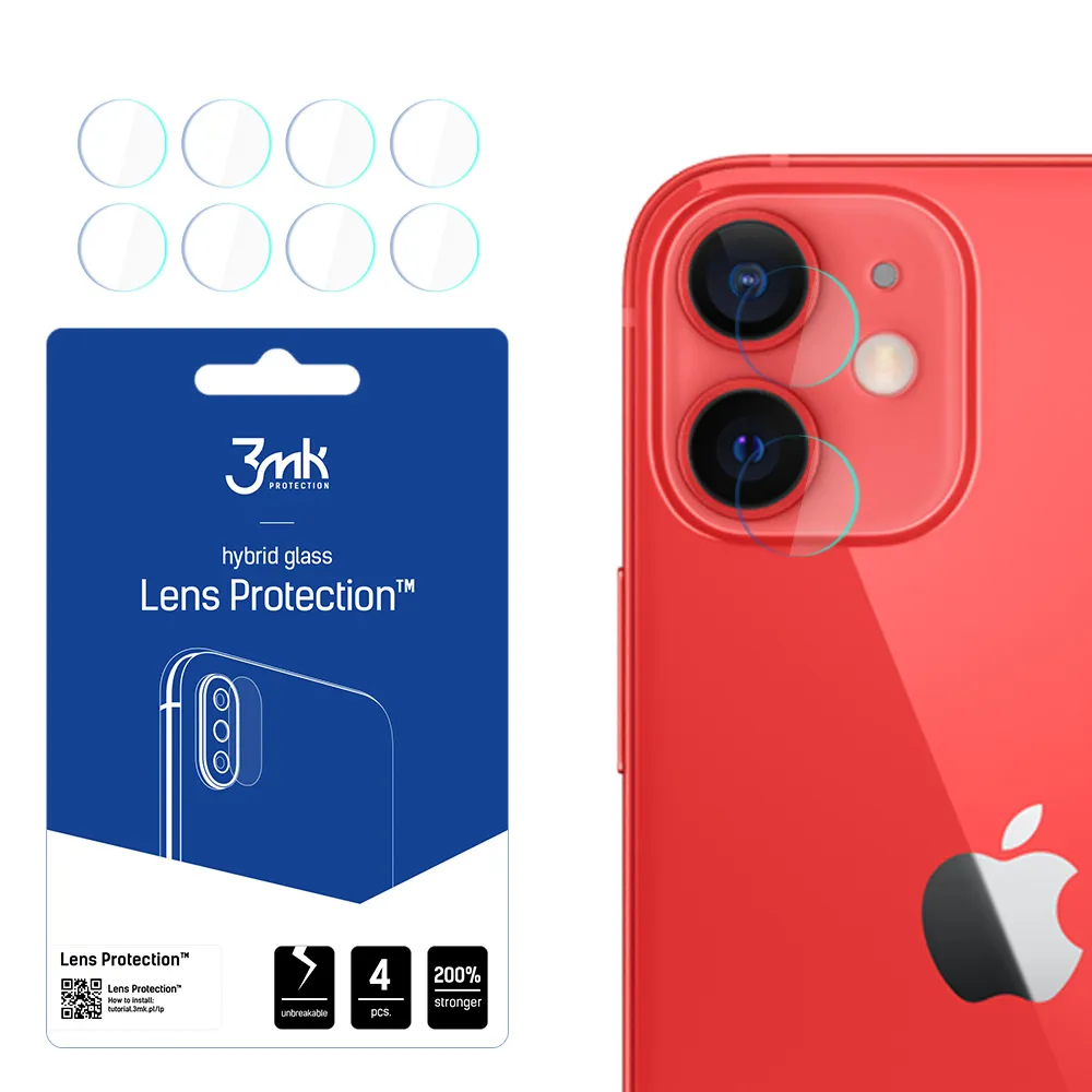 Glass for the camera lens for Apple iPhone 12 Mini - 3mk Lens Protection