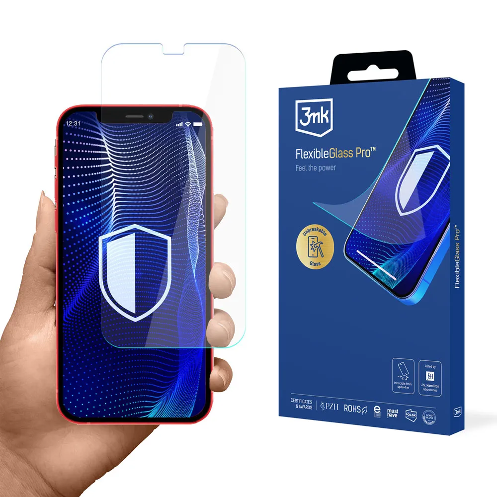 Shatterproof glass for Apple iPhone 12 Pro Max - 3mk FlexibleGlass Pro