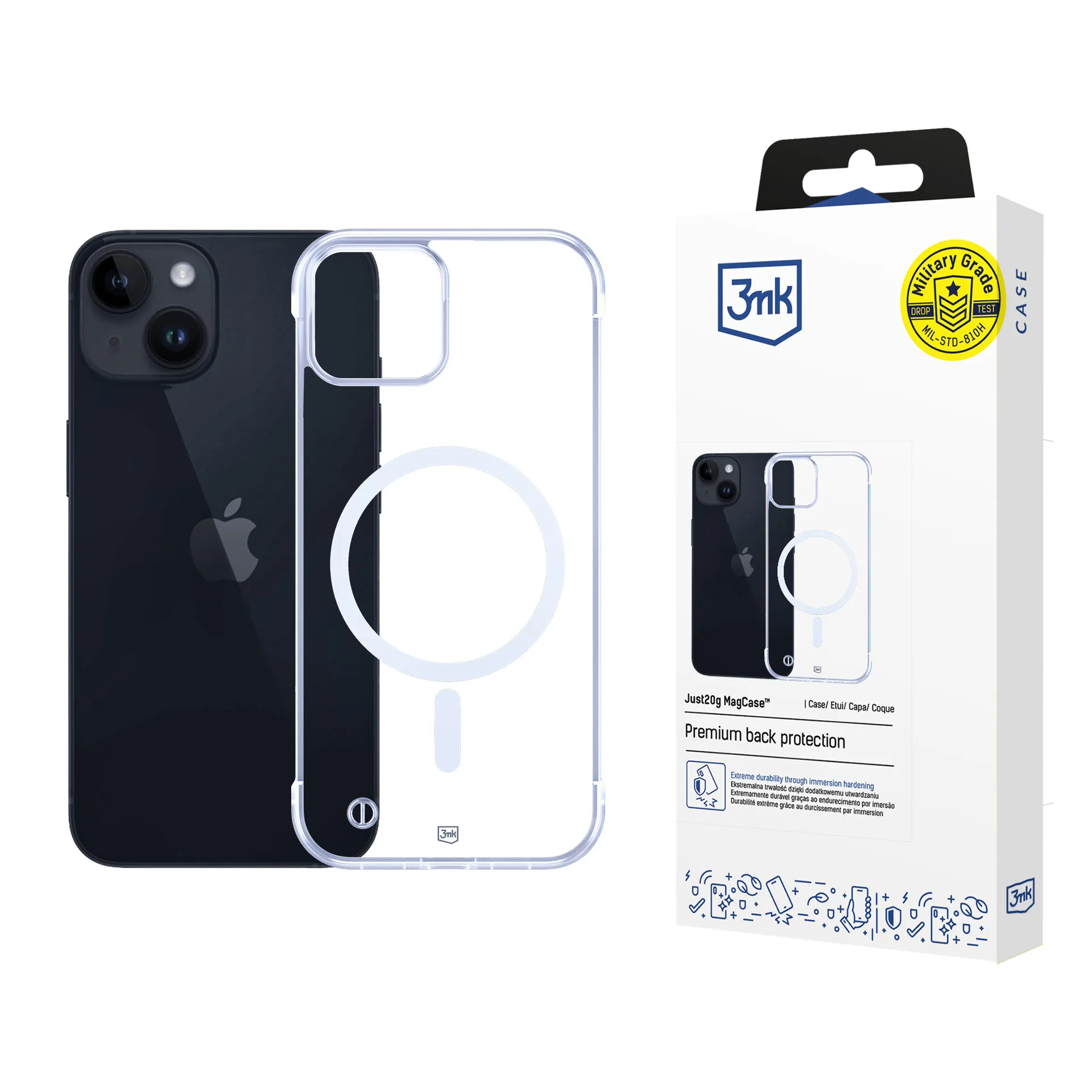 Ultralight case for Apple iPhone 14 - 3mk Just20g MagCase™