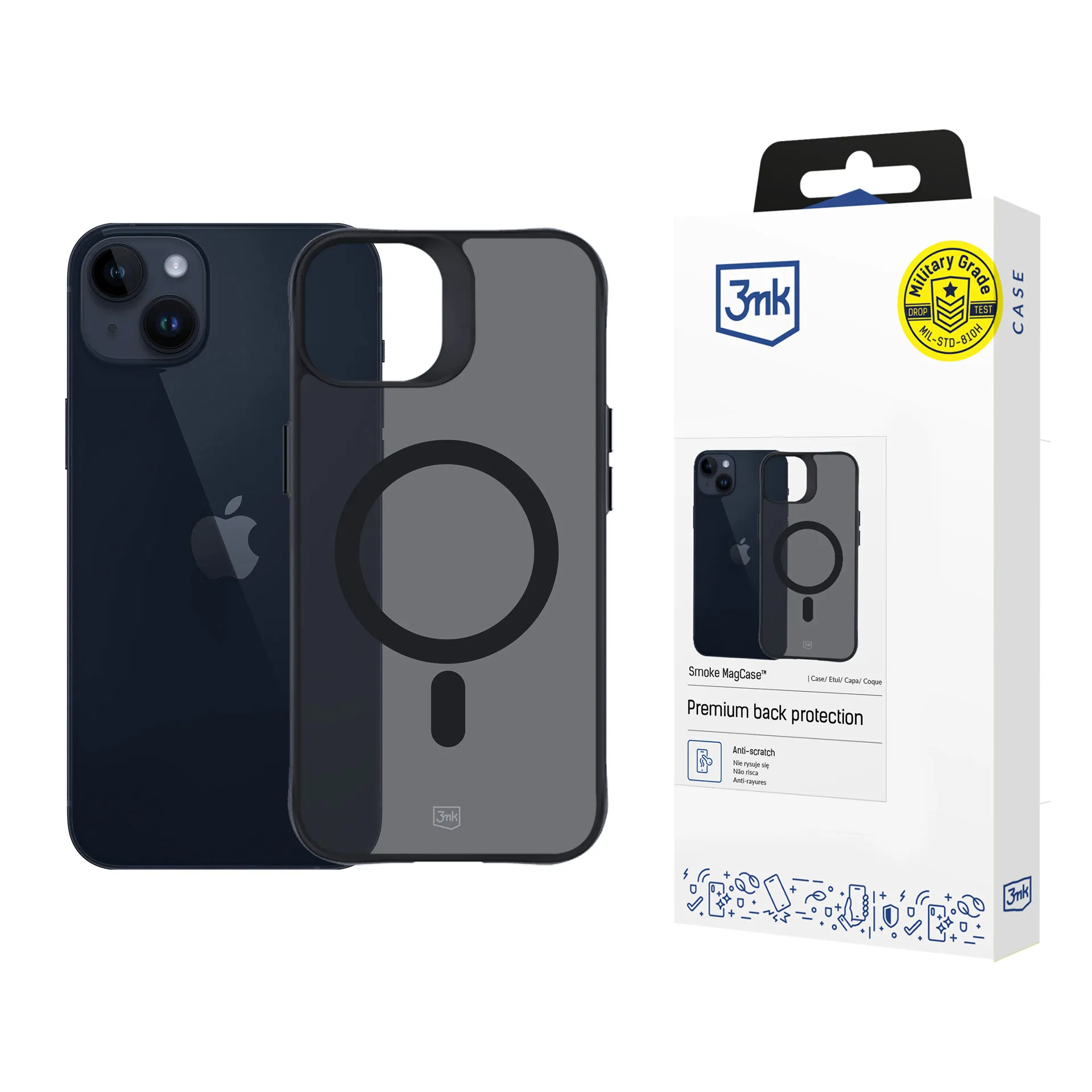Case for Apple iPhone 14 Plus - 3mk Smoke MagCase