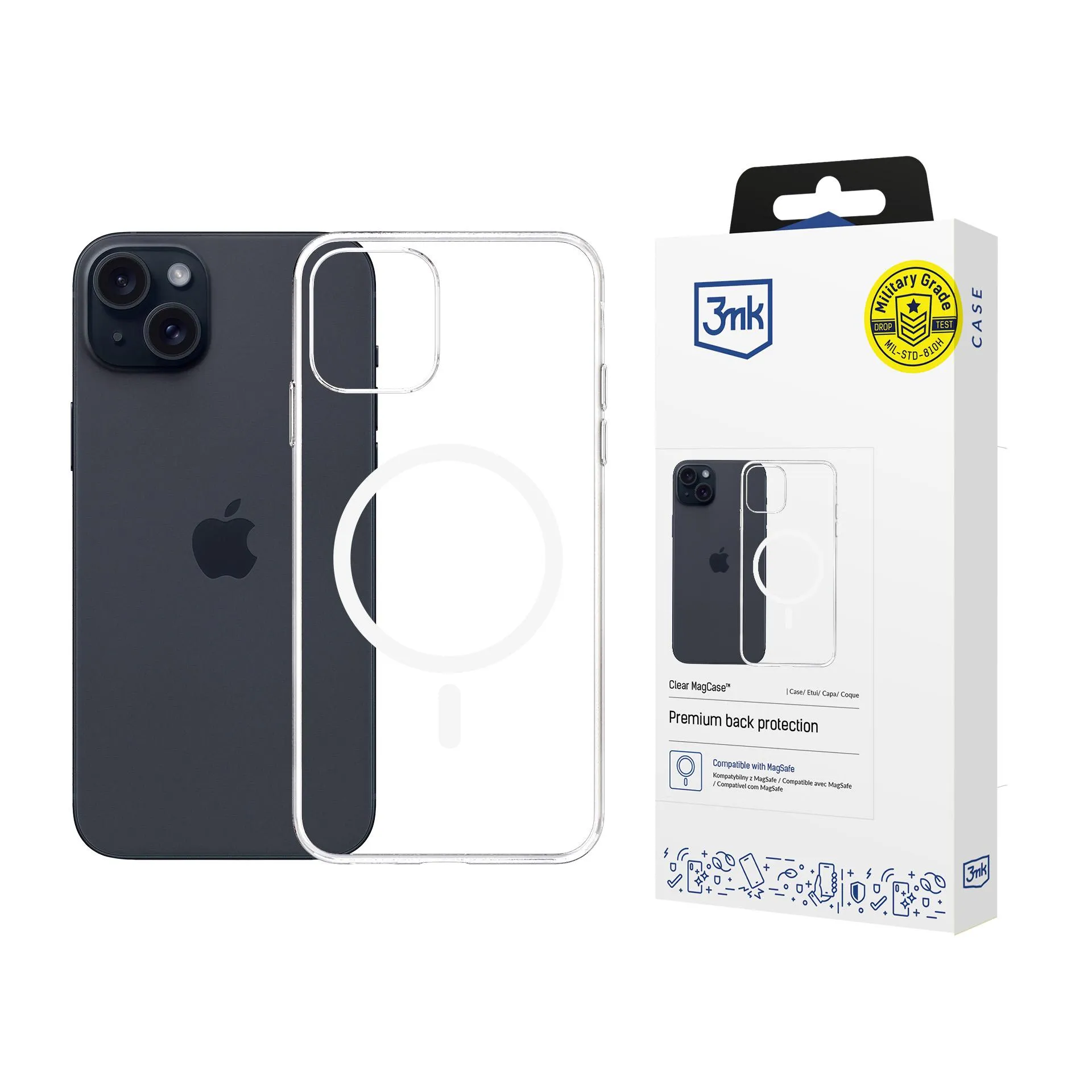 Case for Apple iPhone 15 - 3mk Clear MagCase