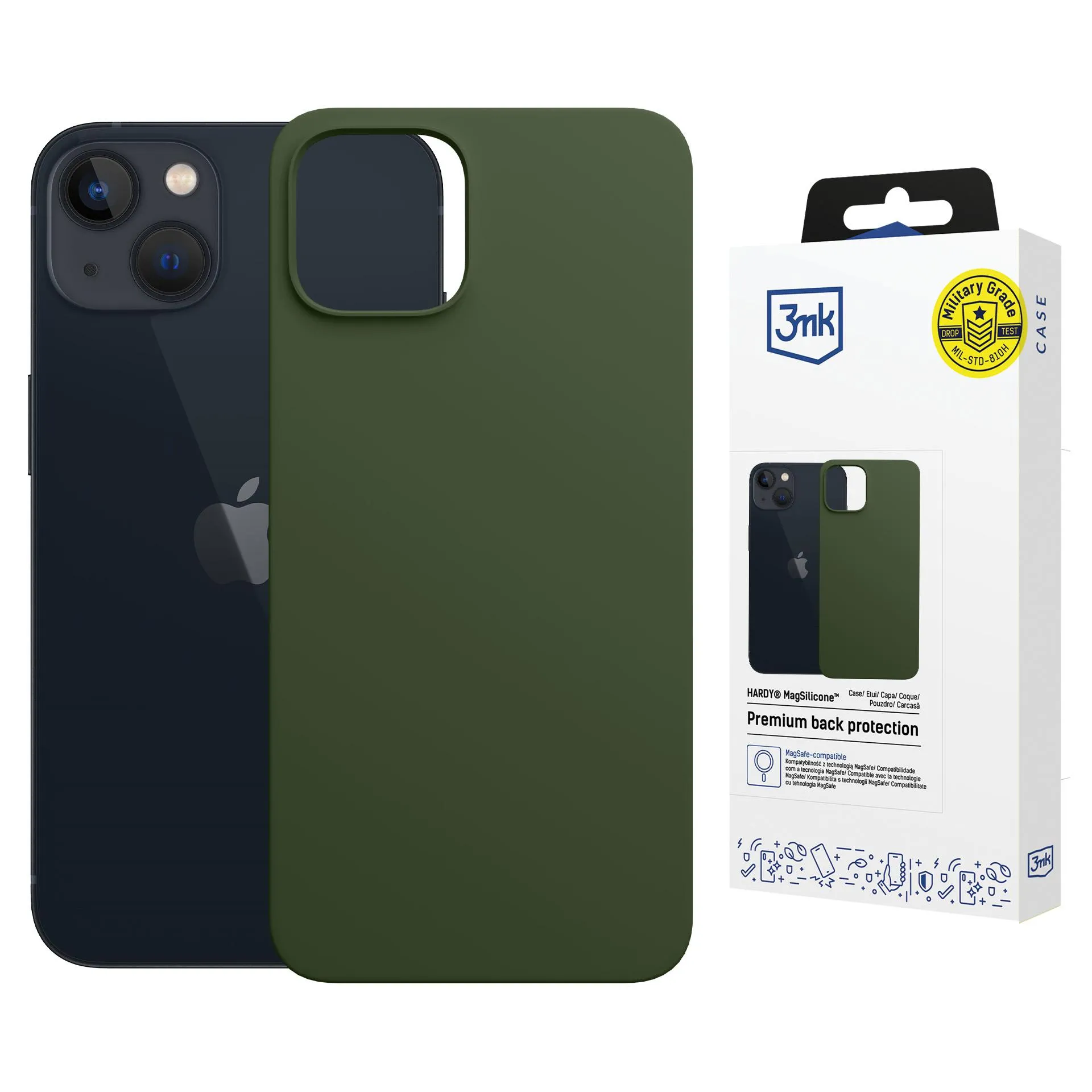 Case for Apple iPhone 15 - 3mk Hardy MagSilicone Alpine Green