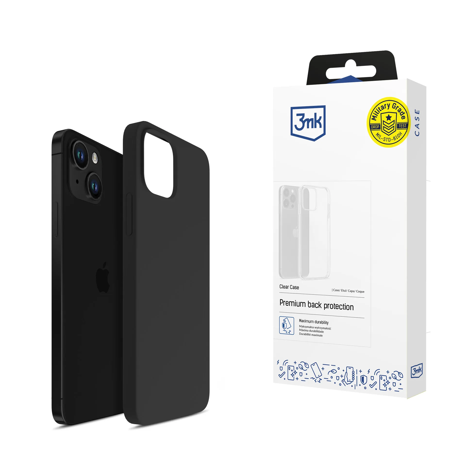 Case for Apple iPhone 15 - 3mk Silicone Case Black
