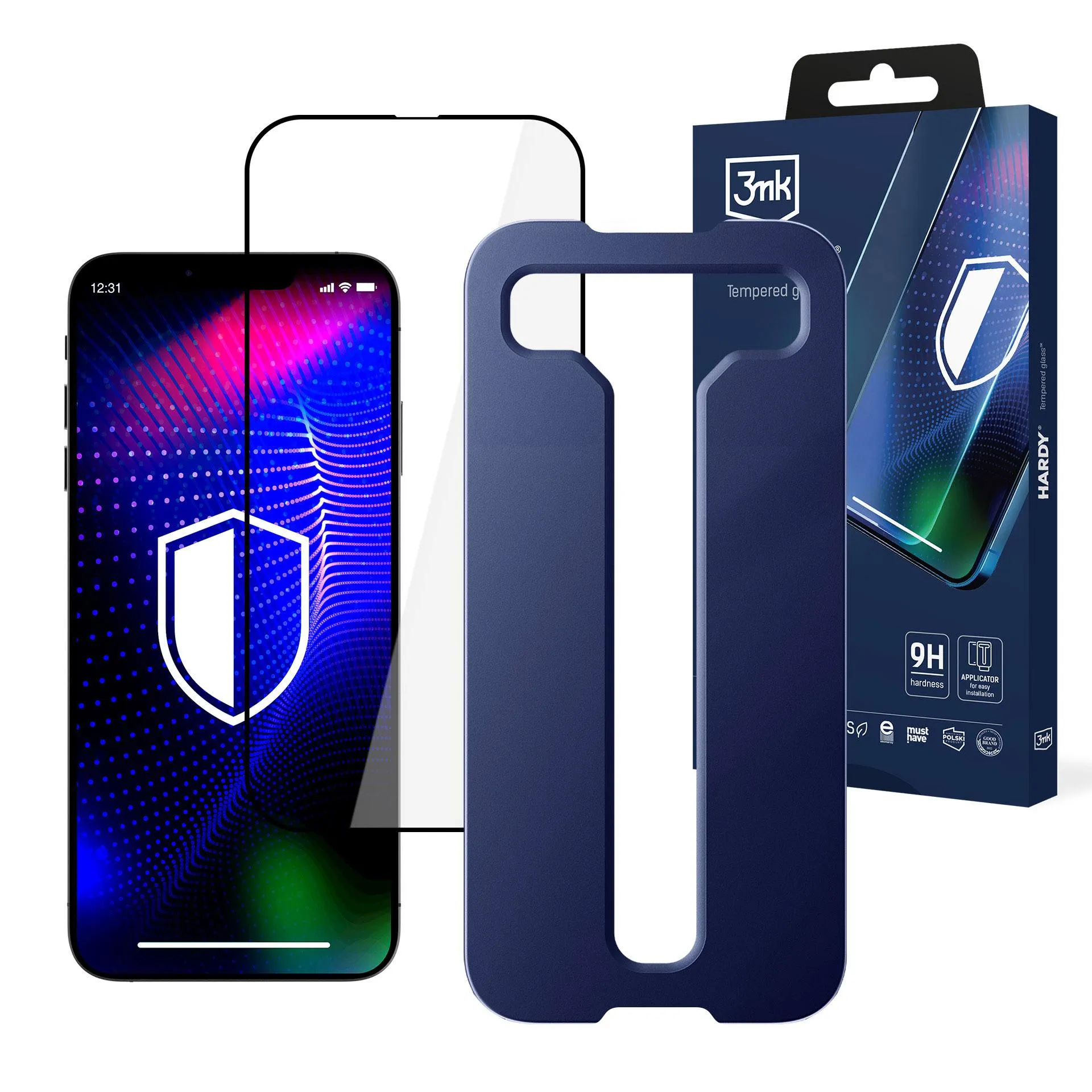 Super tough tempered glass for Apple iPhone 15 Plus - 3mk Hardy Tempered Glass