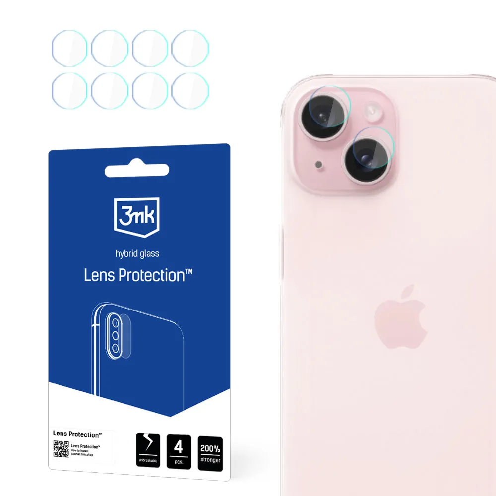 Glass for the camera lens for Apple iPhone 15 Plus - 3mk Lens Protection