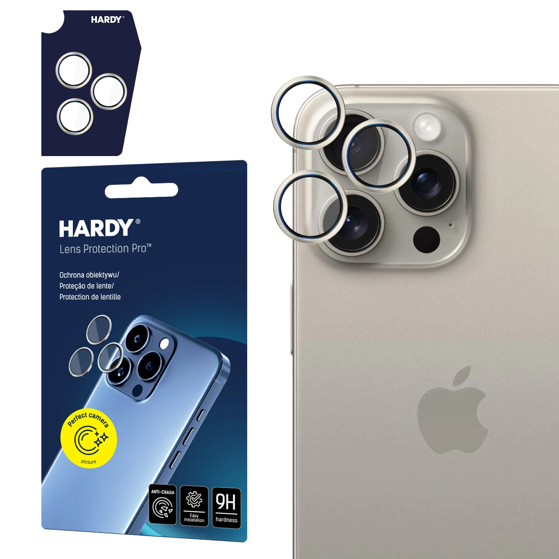 Lens protection for Apple iPhone 15 Pro - 3mk HARDY Lens Protection Pro