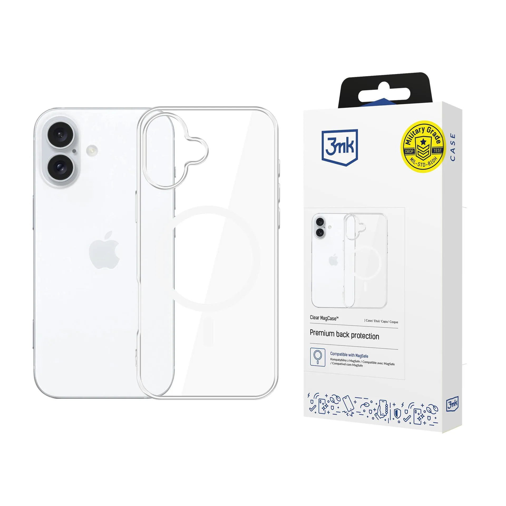 Case for Apple iPhone 16 Plus - 3mk Clear MagCase