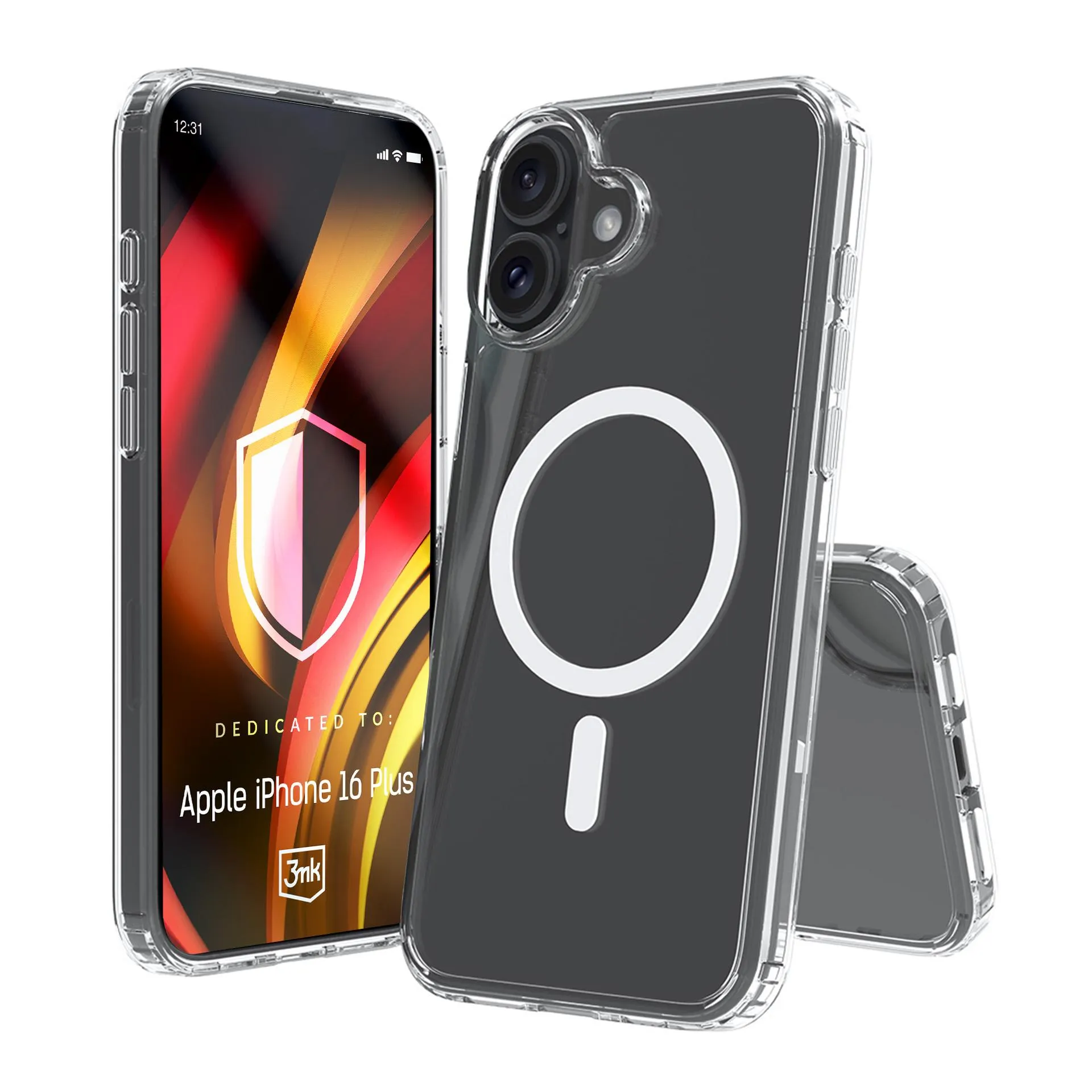 Armoured case for Apple iPhone 16 Plus - 3mk HARDY® LiqForce MagCase™